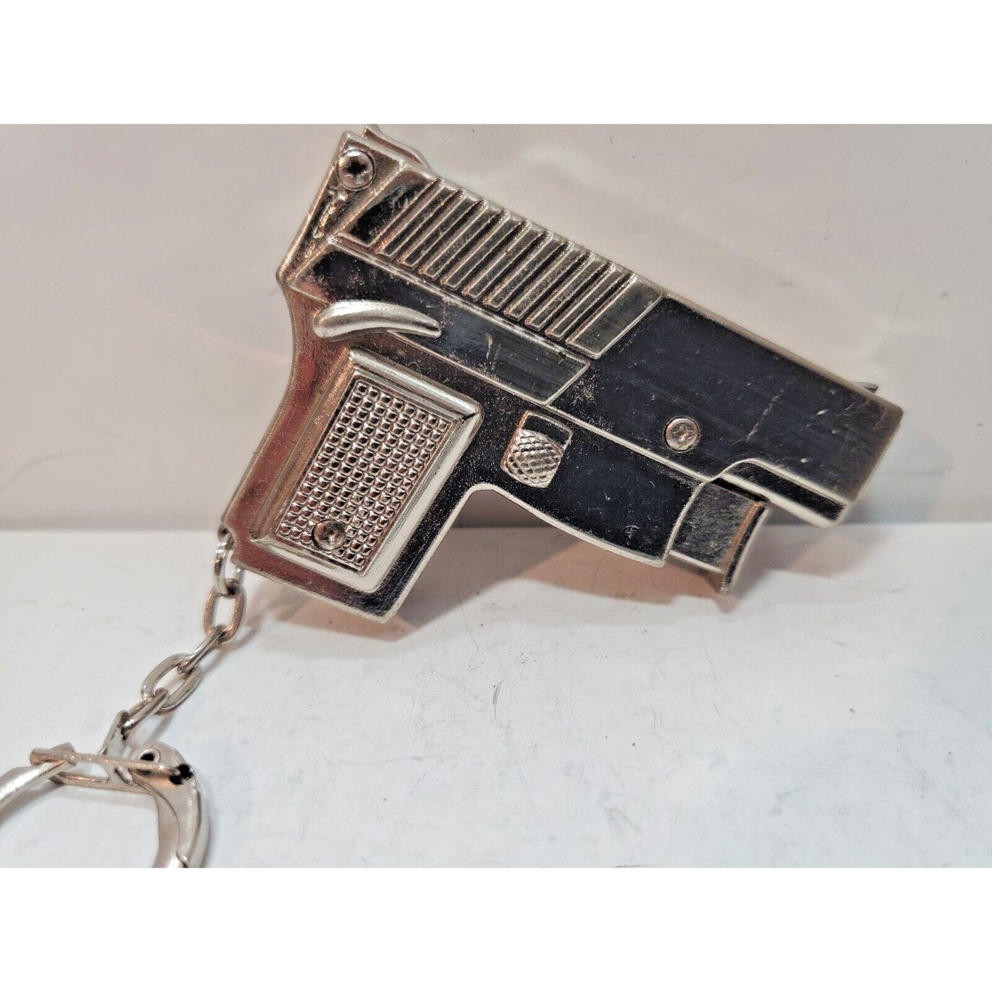 Vintage Working BUTANE Lighter 2 1/2" Keychain Fob 6266/28