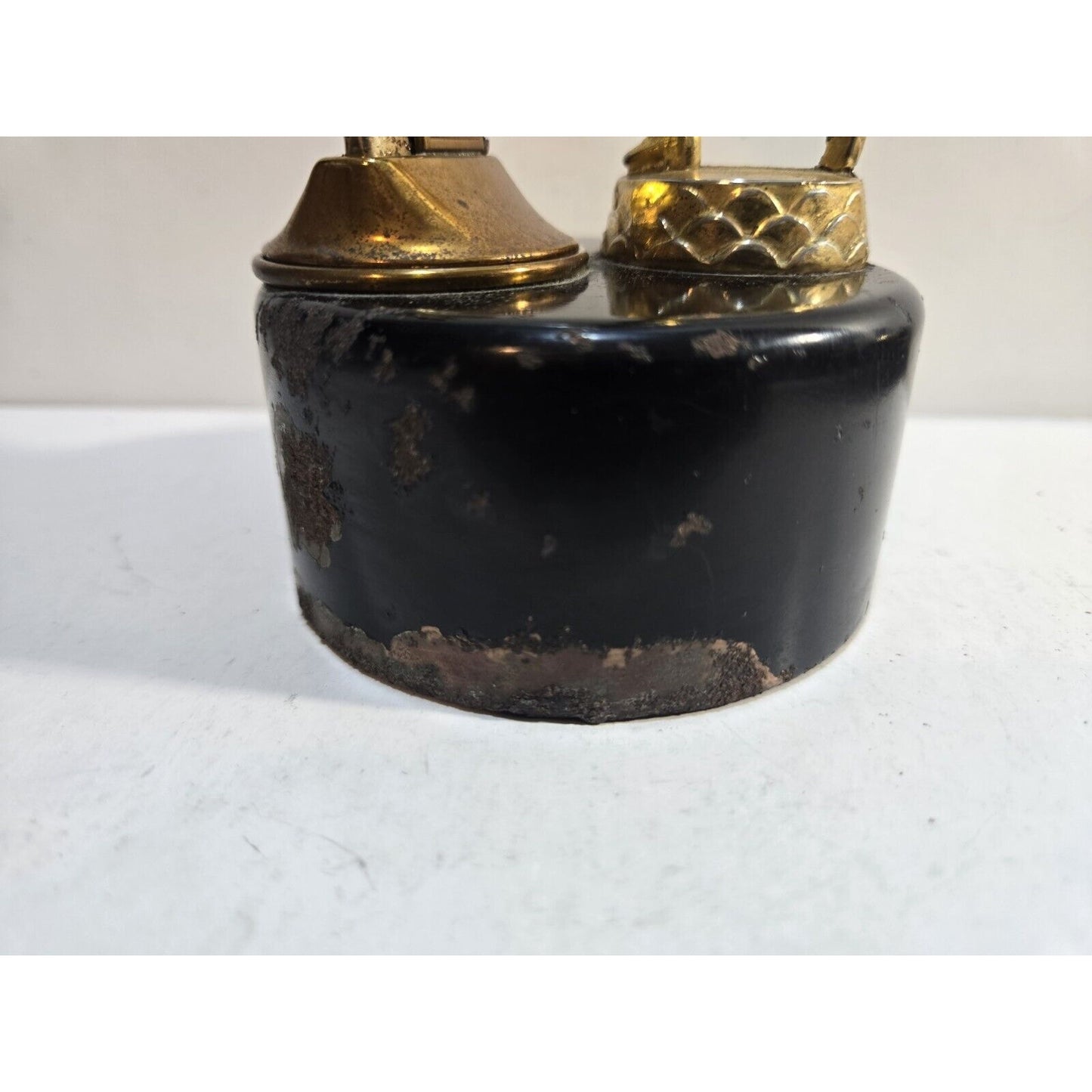 Working Vintage Evans Table Lighter Baseball Player Lighter 7675/13