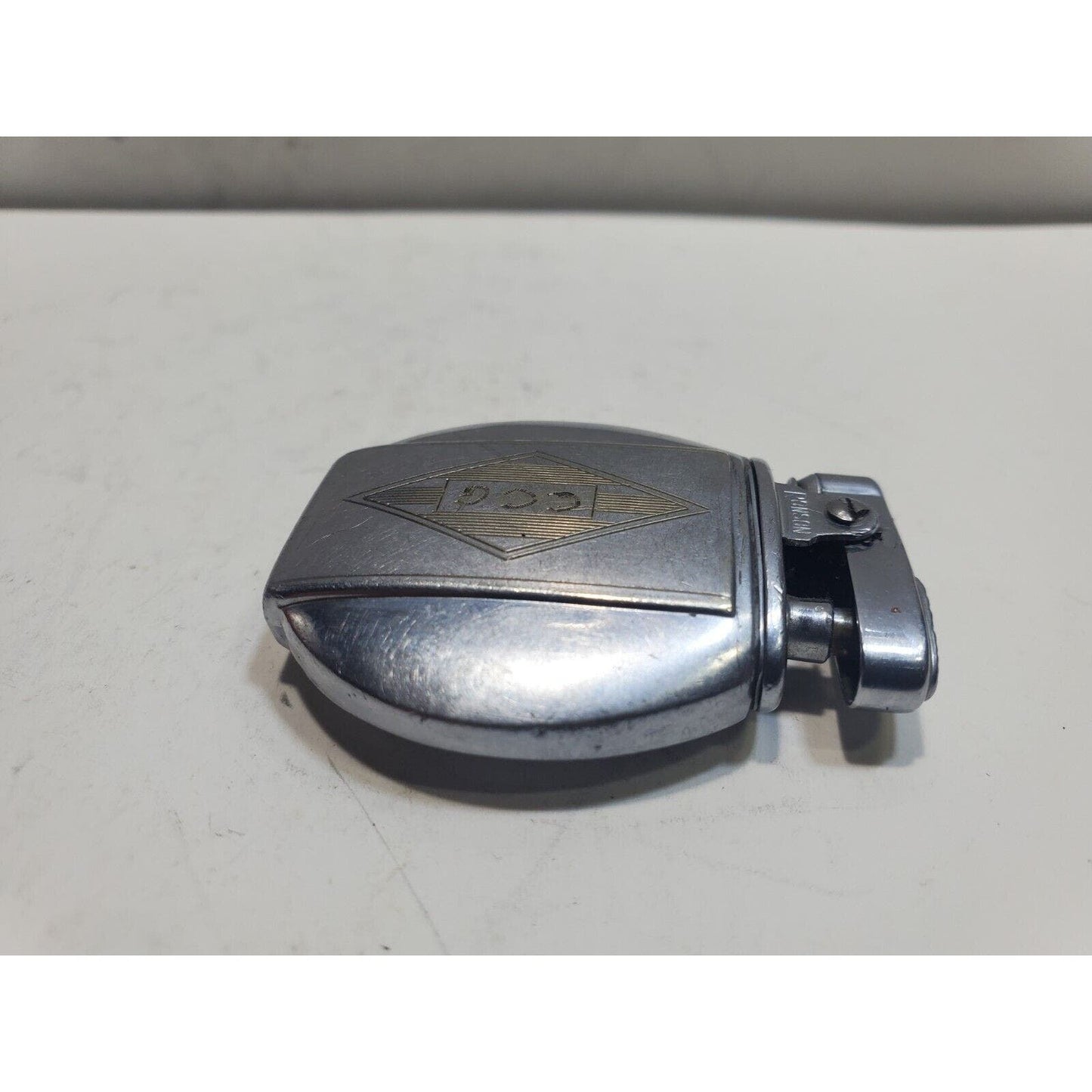 Working Vintage 1930's Art Deco Ronson Regent Jr. Silver Tone 6449/26