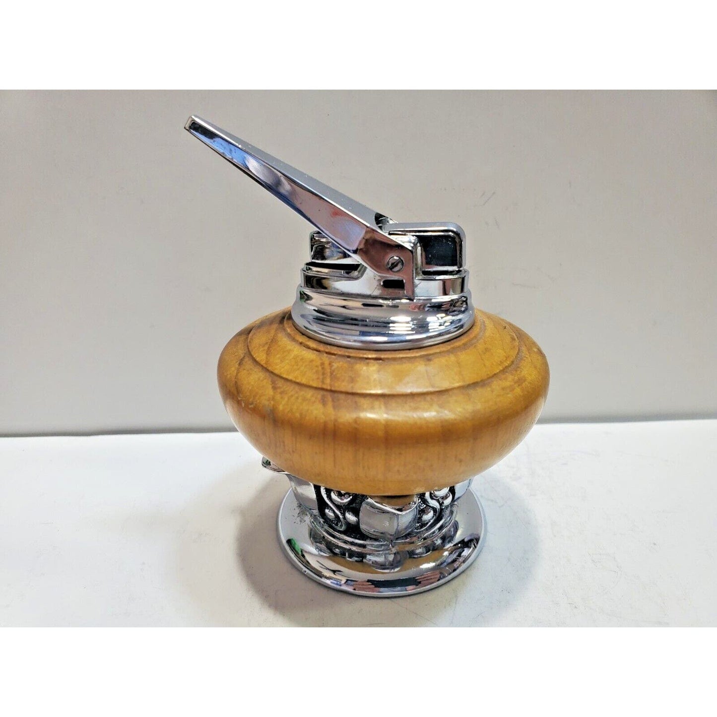 Working Vintage Ronson NORDIC Table Lighter Silver 6586/13