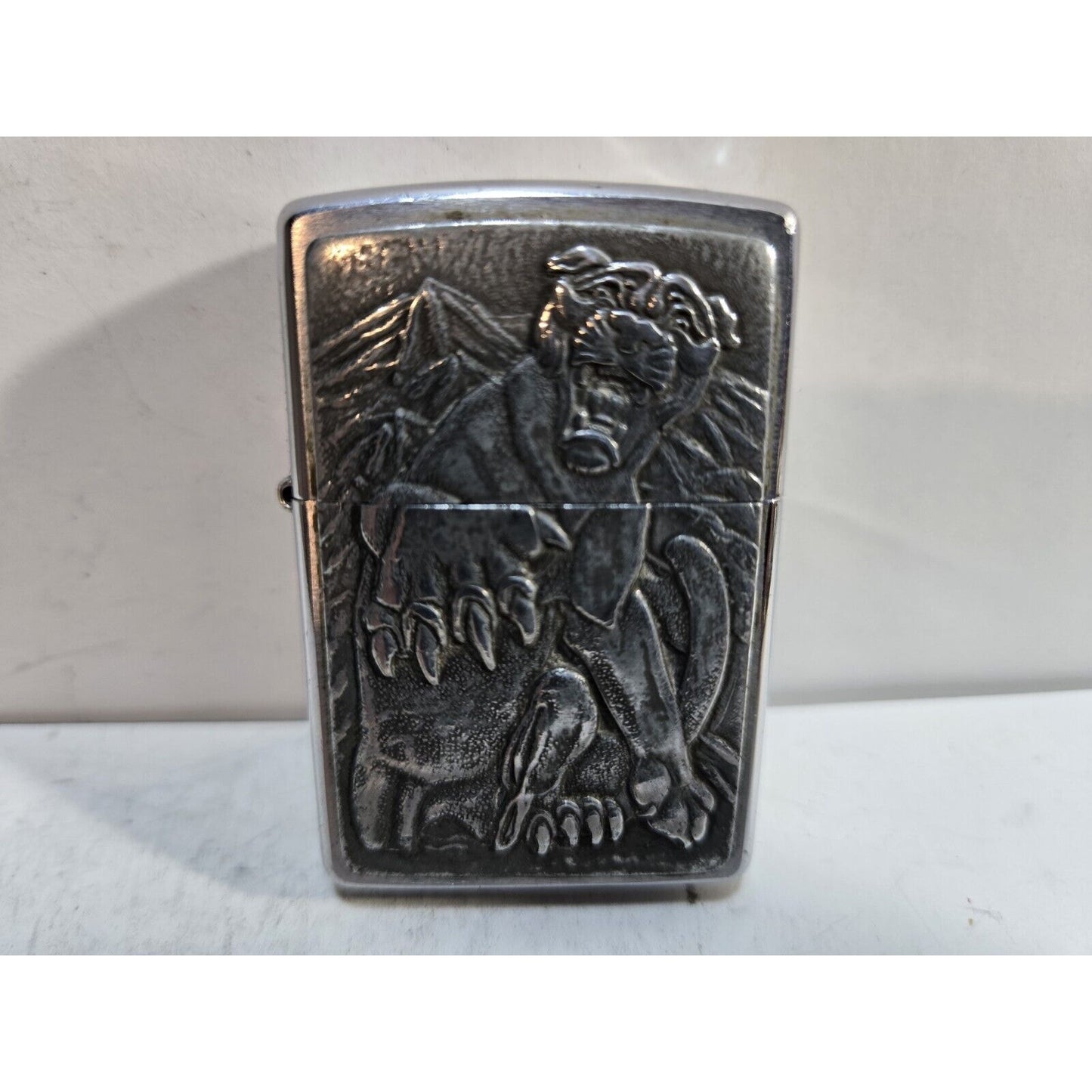 2000 Zippo Lighter - Barrett Smythe - American Cougar - Mountain Lion - Puma