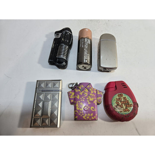 Lot OF 6 Vintage LIGHTERS / WORKING 7369/35