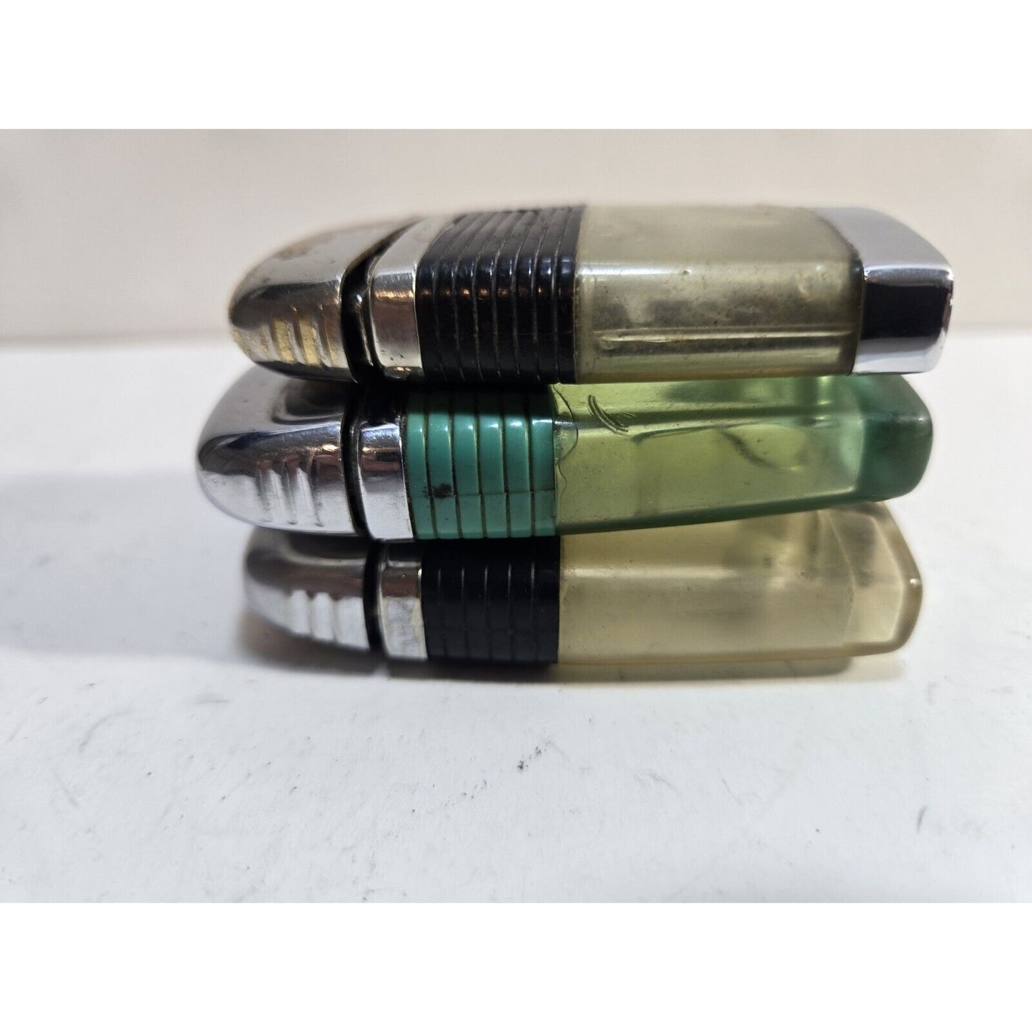 Lot of 3 Scripto VU Vintage Lighters 6985/35