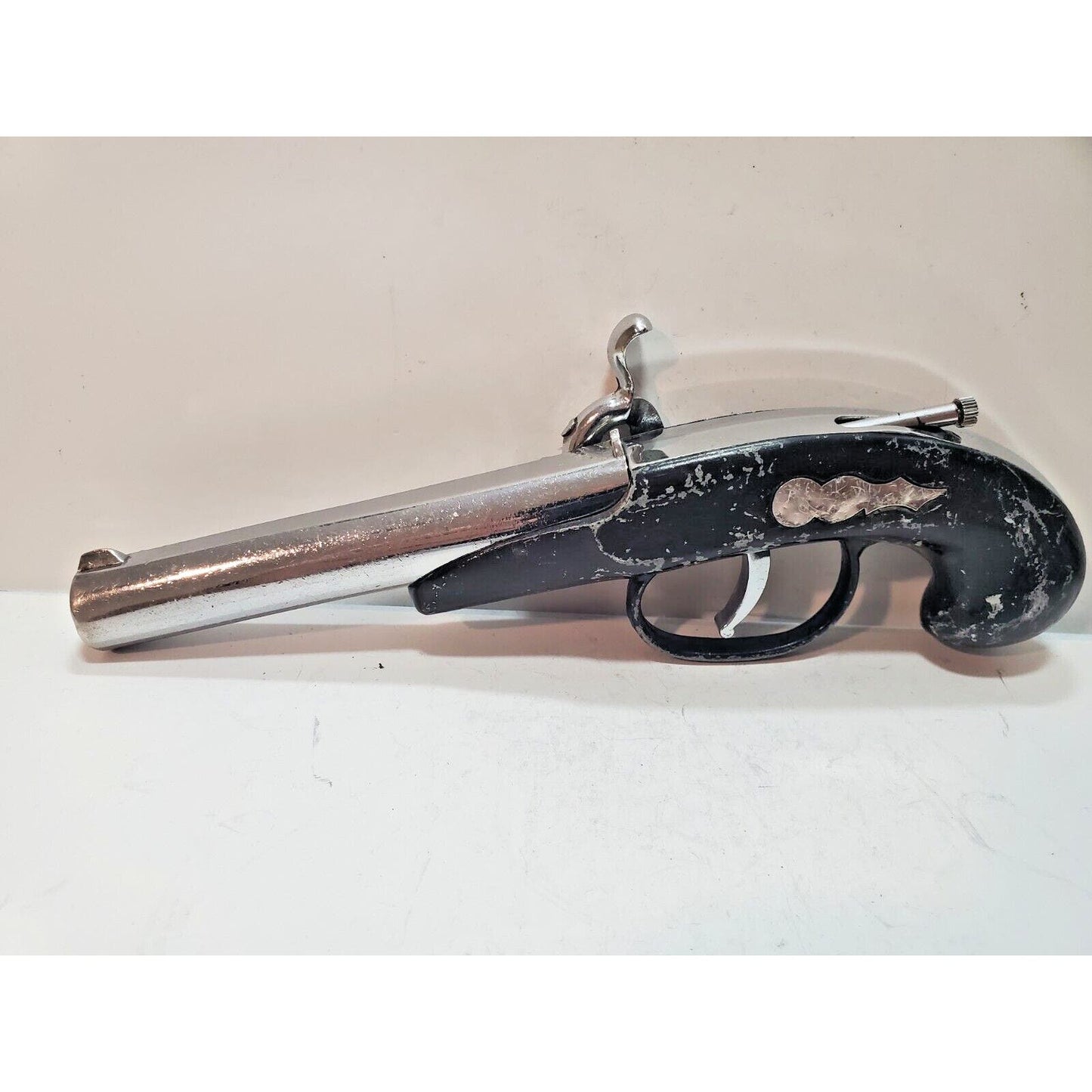 Flintlock Gun Dueling Pistol Table Cigarette Lighter Tobacciana Vintage 6281/28