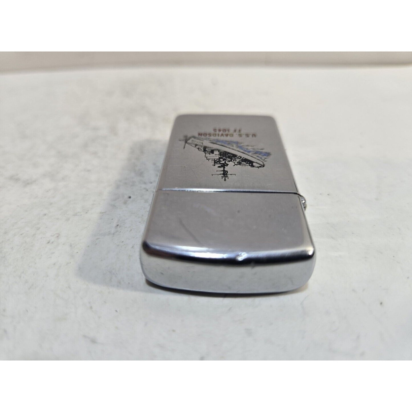 Vintage Working USS Davidson FF 1045 Zippo Lighter 7511/33