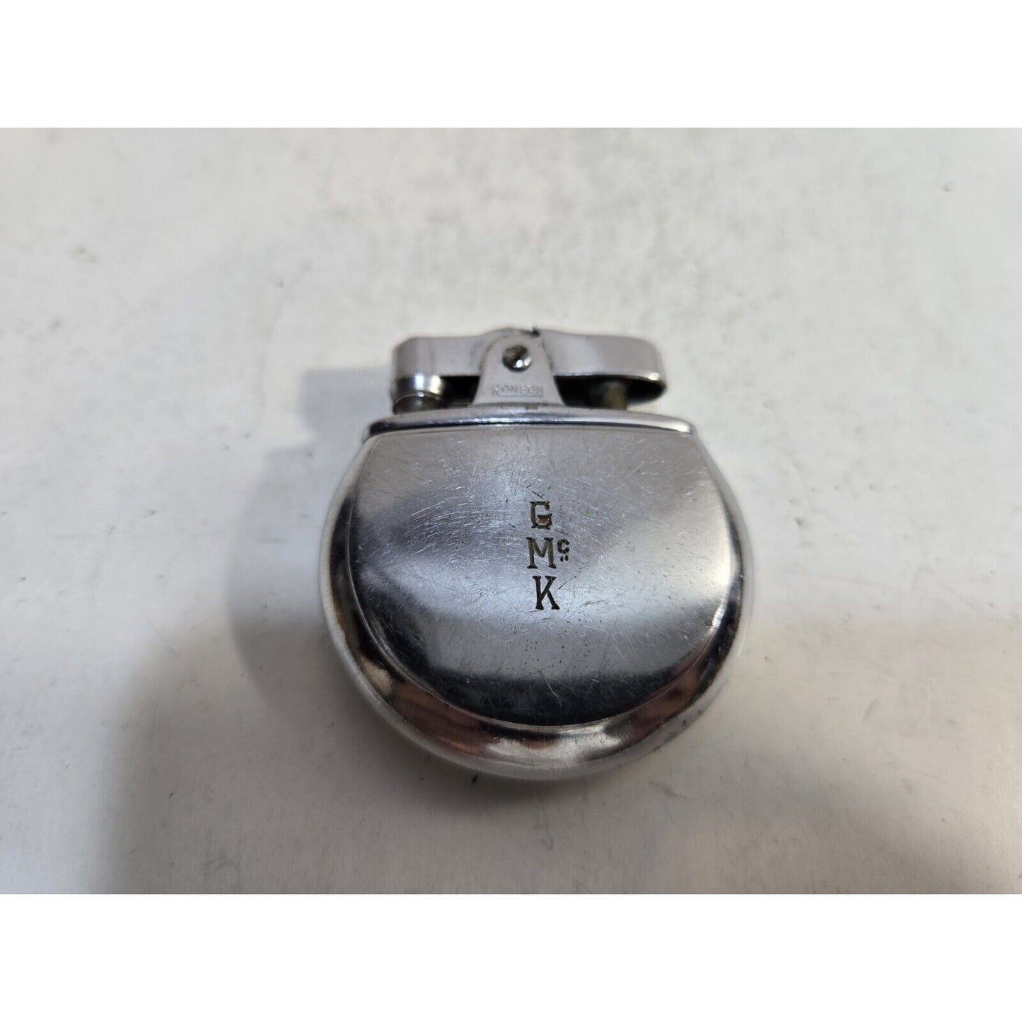 Vintage Working 1930's Ronson Rondette Silver Tone Lighter 7235/26