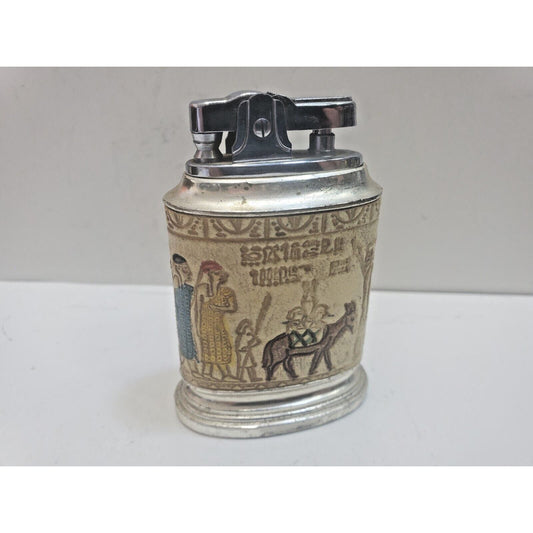 Vintage Working Table Lighter Egypt Scene 6472/40