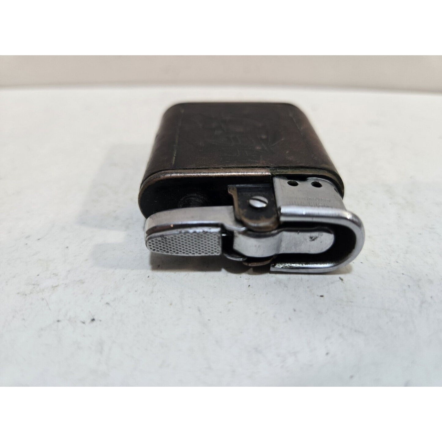 Work WWII VINTAGE BLACK RONSON WHIRLWIND MILITARY LIGHTER, WARTIME 6079 7435/26