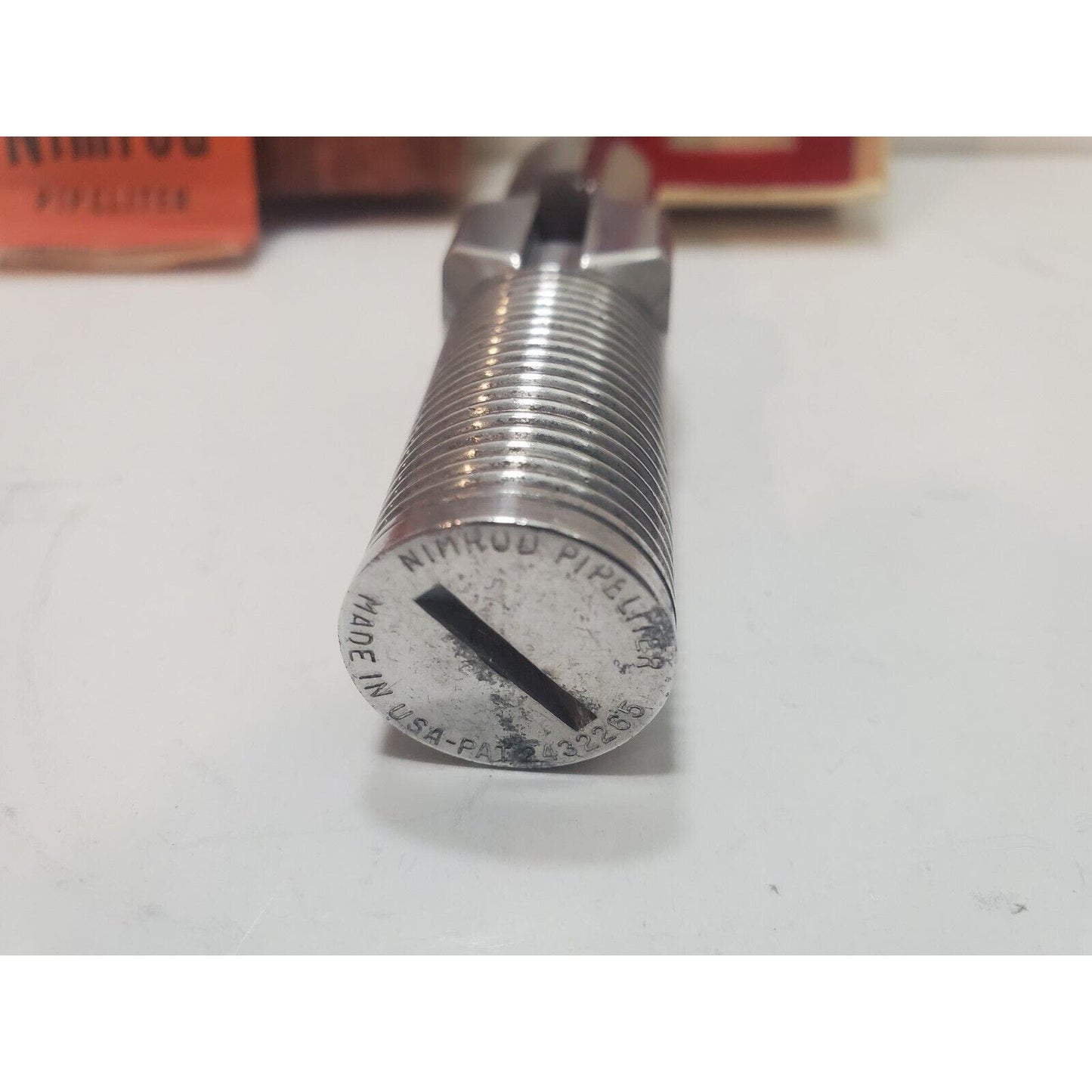 Vintage Working Nimrod Pipeliter Pipe Lighter, Original Box 6255/24