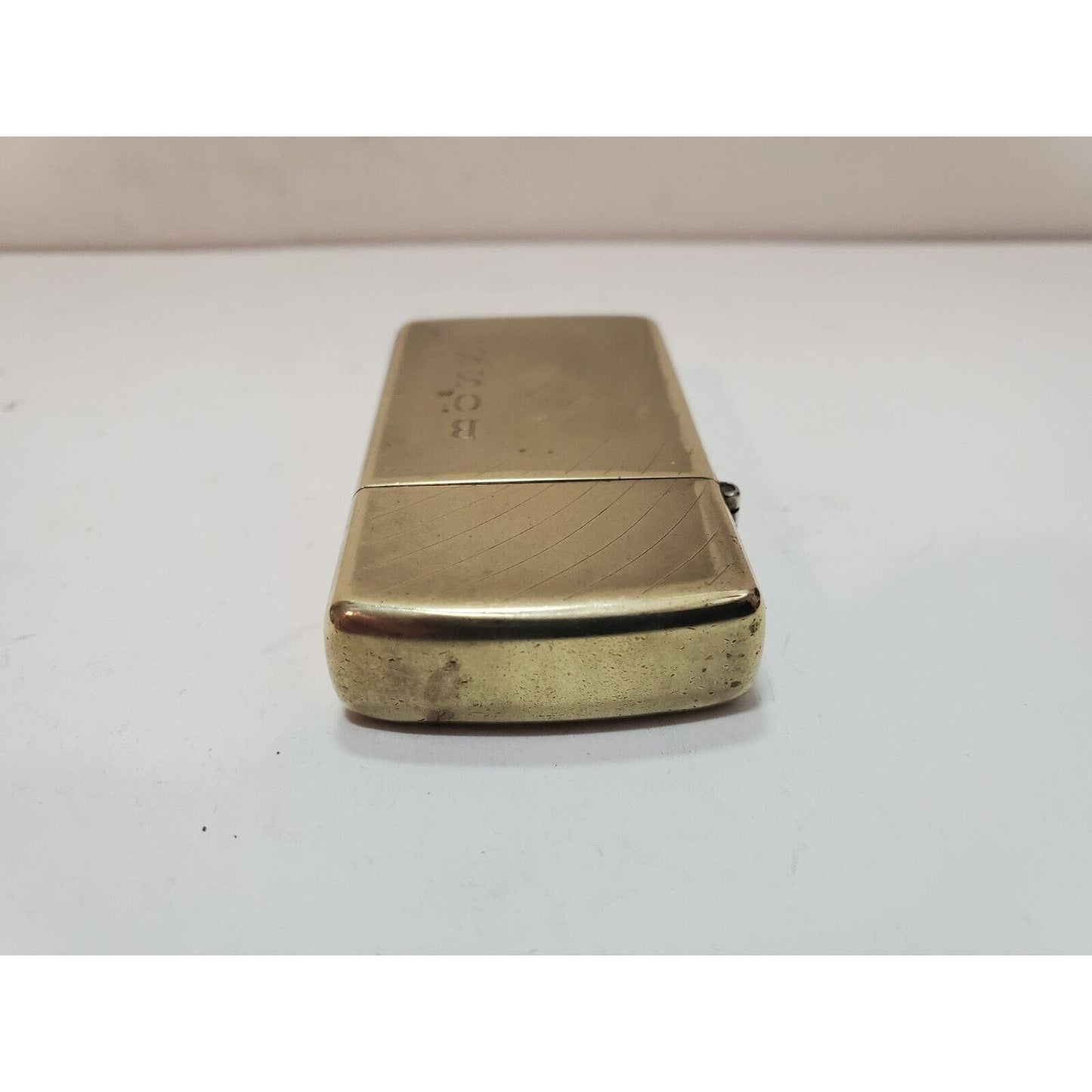 Vintage Working Zippo Engraved BOSS FROM CREW Brass Lighter 6127/33