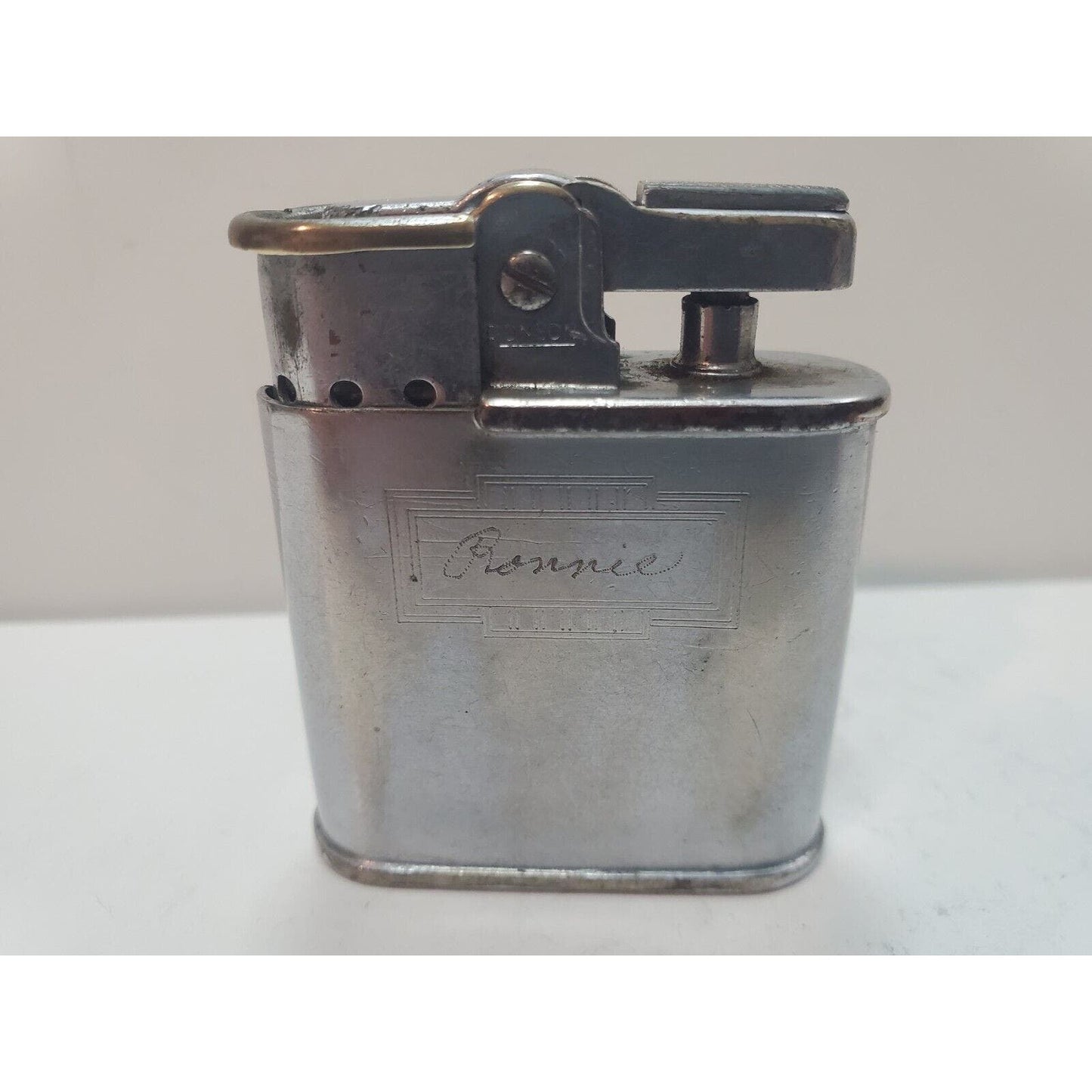 Vintage Working RONSON WHIRLWIND Silver Tone Lighter 6177/26