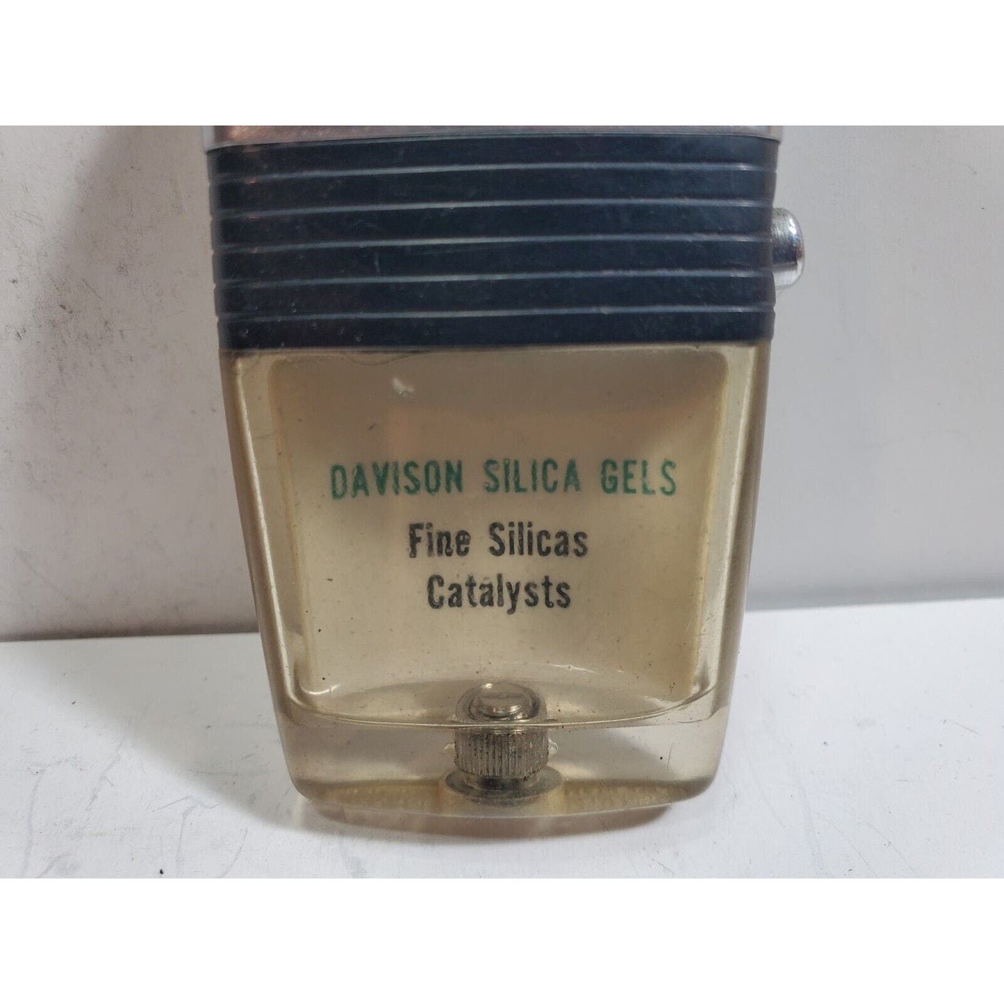 Vintage Working Scripto VU Lighter "Grace" Logo ADVERTISING, Black 6006/29