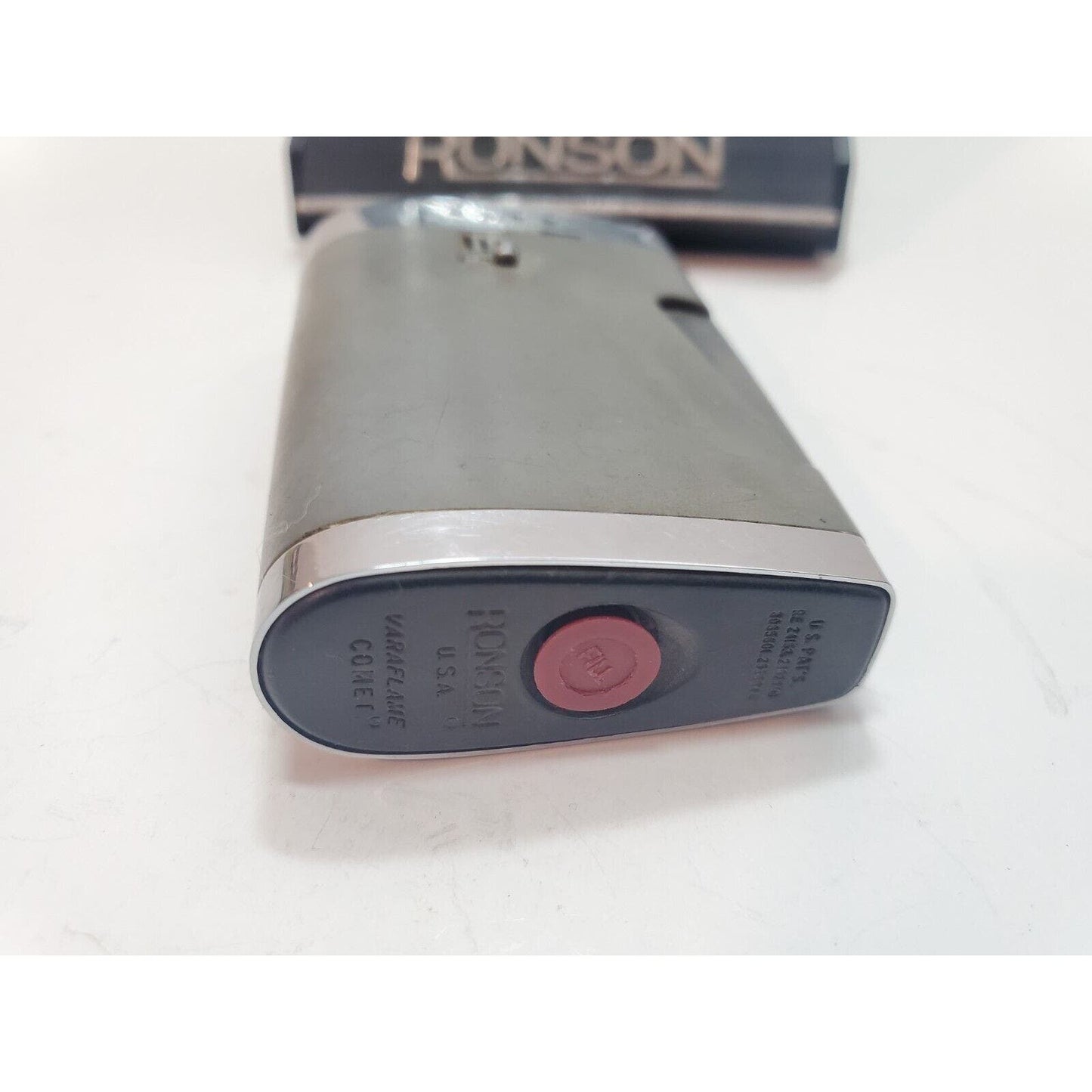 WORKING RONSON VARAFLAME COMET Lighter Vintage Antique Original Box 6168/24