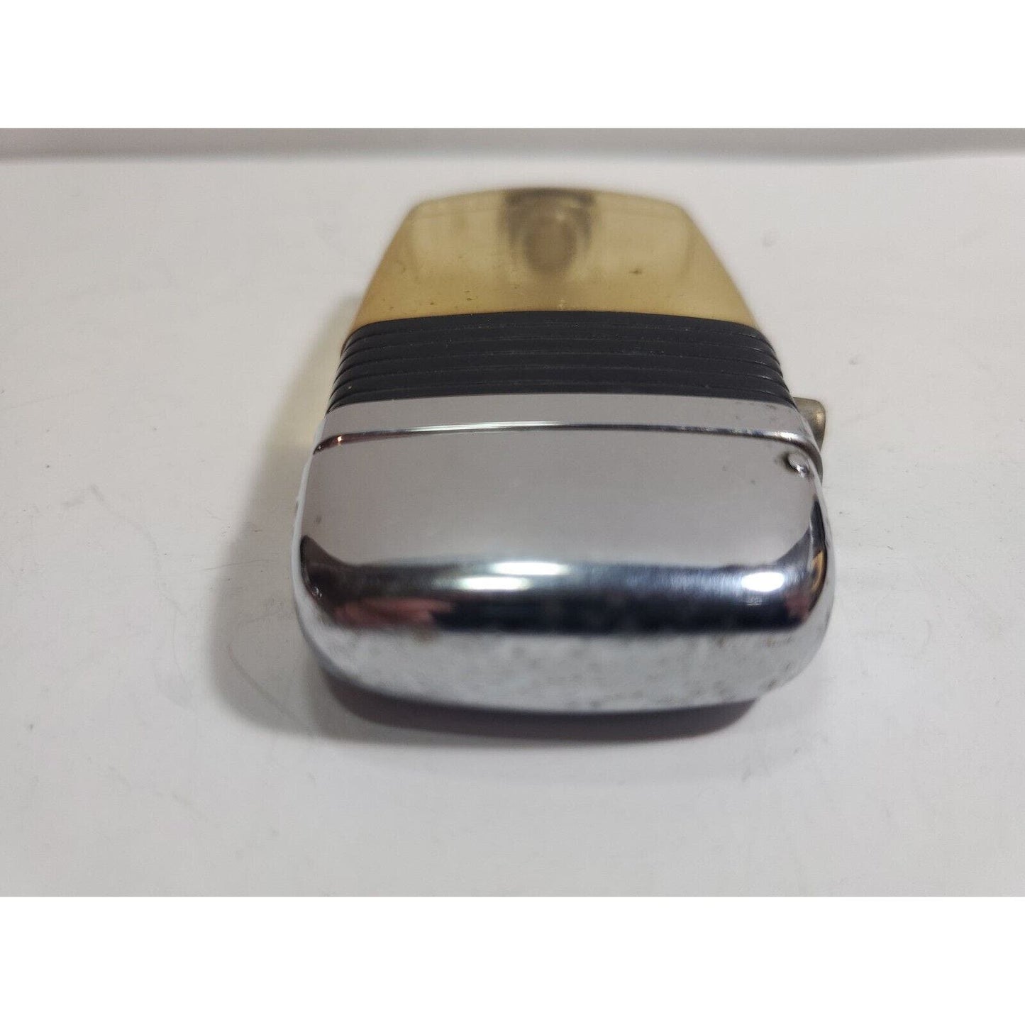 Vintage Working Scripto VU Lighter, Clear No Insert, Black 5986/29