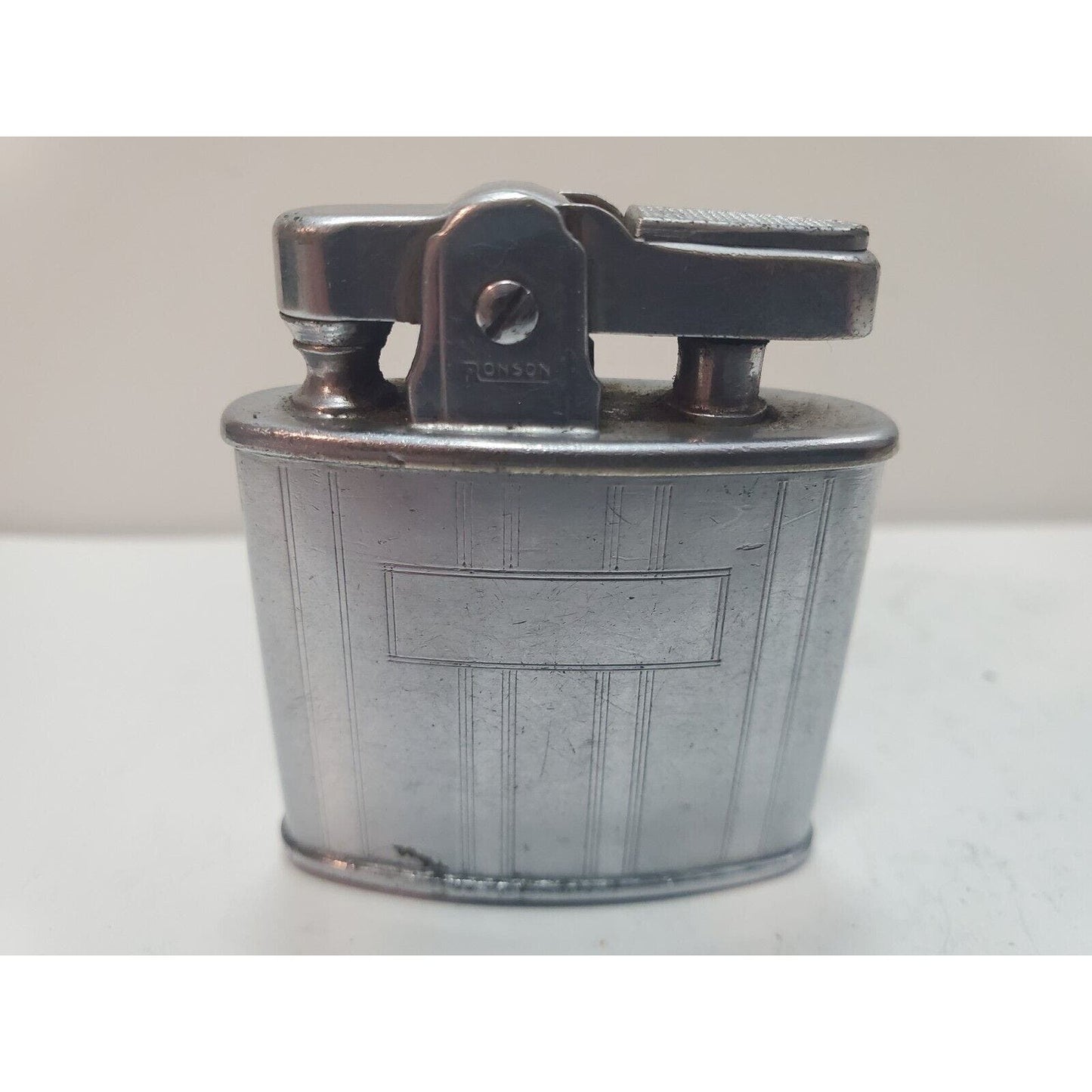 Vintage Working Ronson Standard Silver Tone Lighter 6091/26