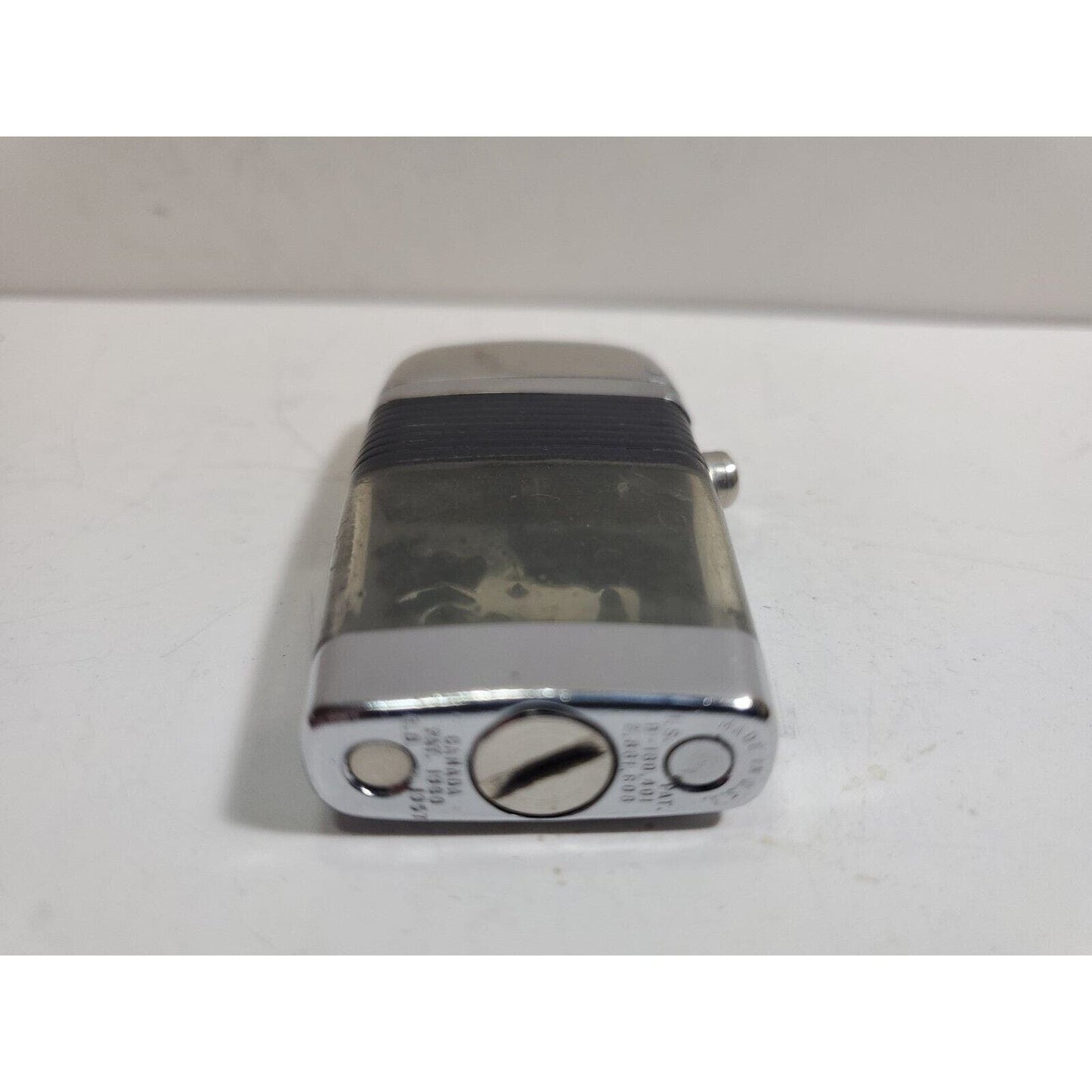 VINTAGE WORKING Scripto VU Lighter Charging Trojan Stallion Horse & Gold Black