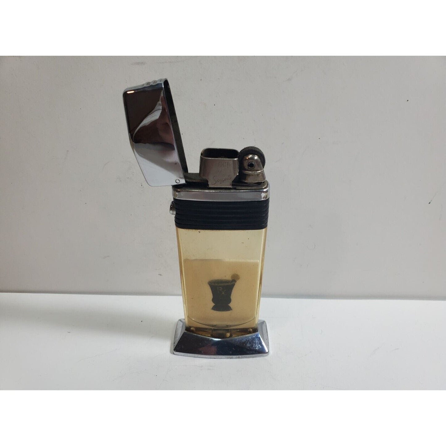 Working Vintage Scripto Table Top VU-Lighter RX Logo Insert 6004/22