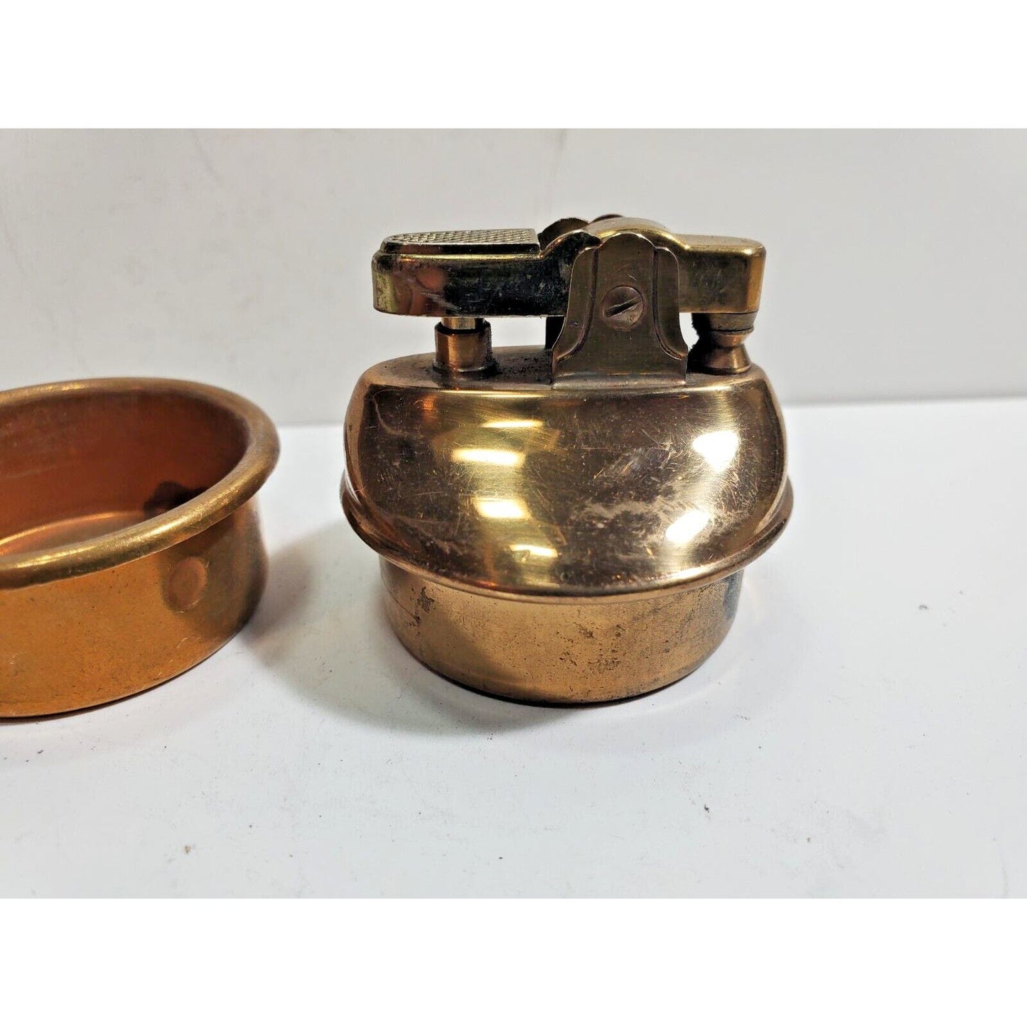 Vintage Working Brass Table Lighter INSERT Fits 1 1/2" Round Base 5835/22