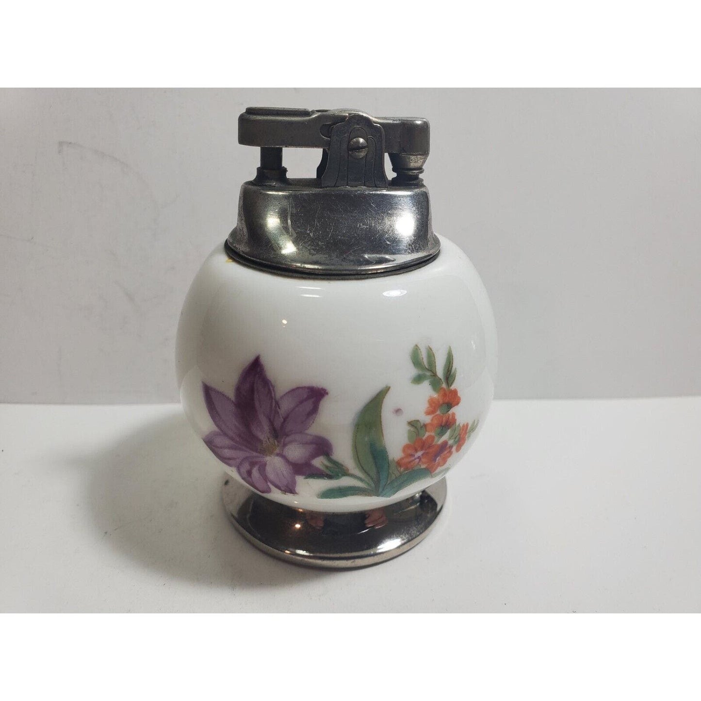 Unique Design Vintage Working Table Lighter, FLOWER PRINT Bowl 5959/39