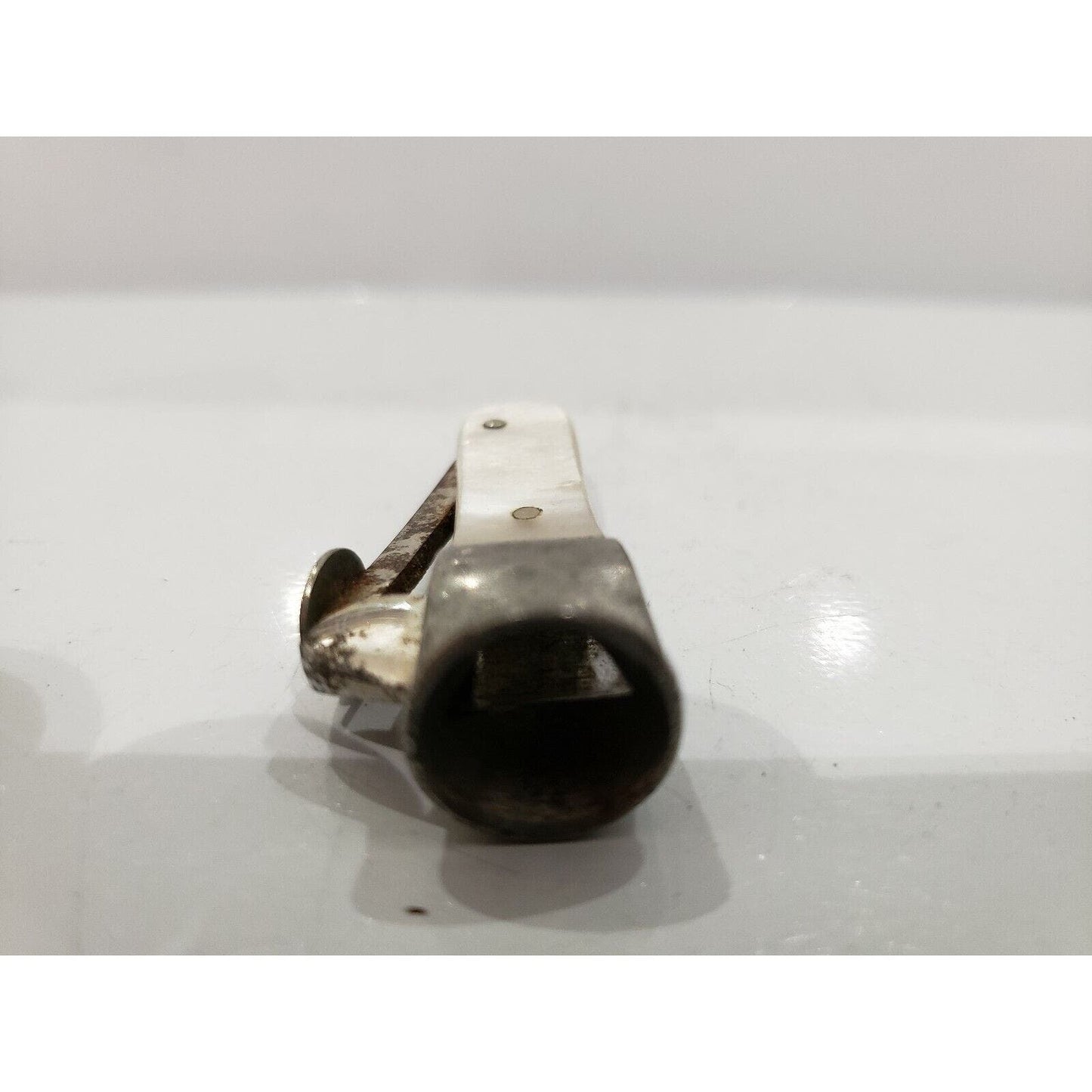 Antique German Mini Cigar / Cigarette "V" Cutter / Mother Of Pearl 155/6