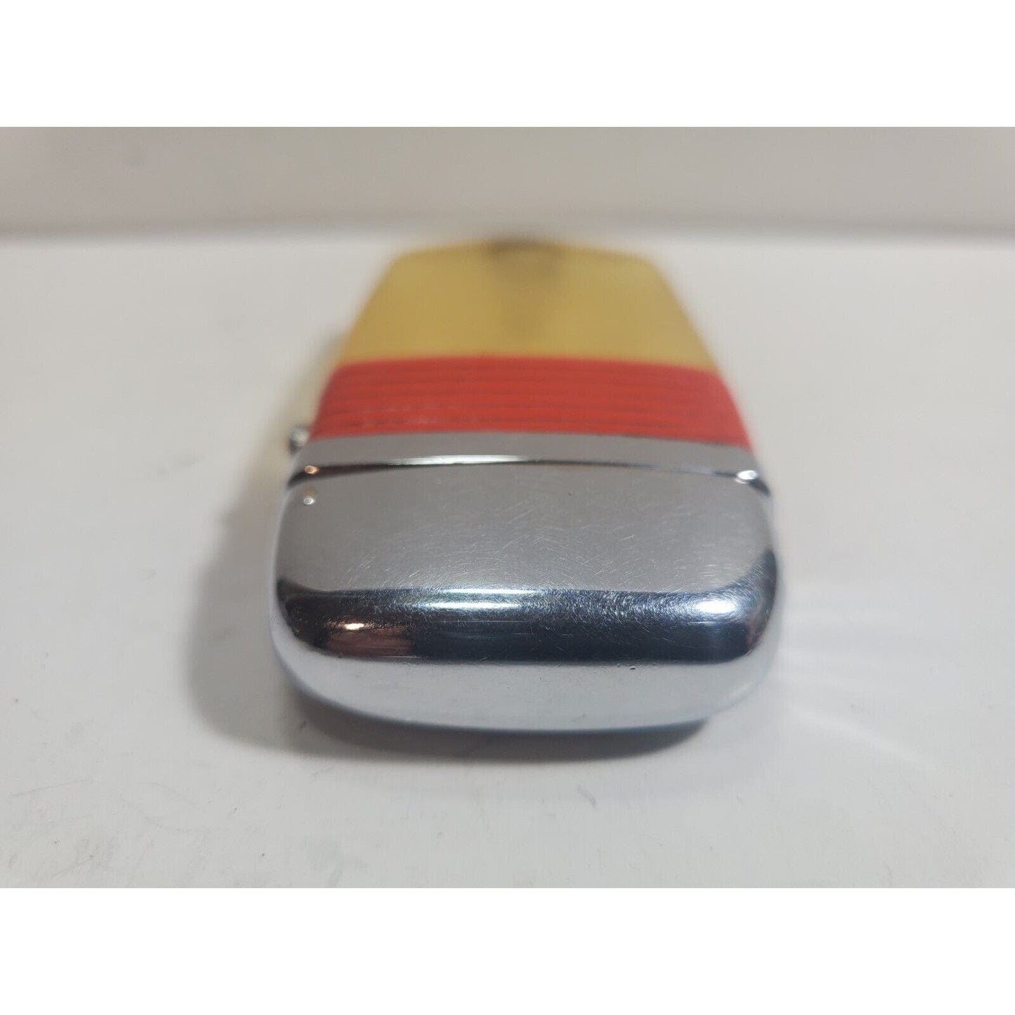 Vintage Working Scripto VU Lighter, Clear No Insert, Red 6058/29