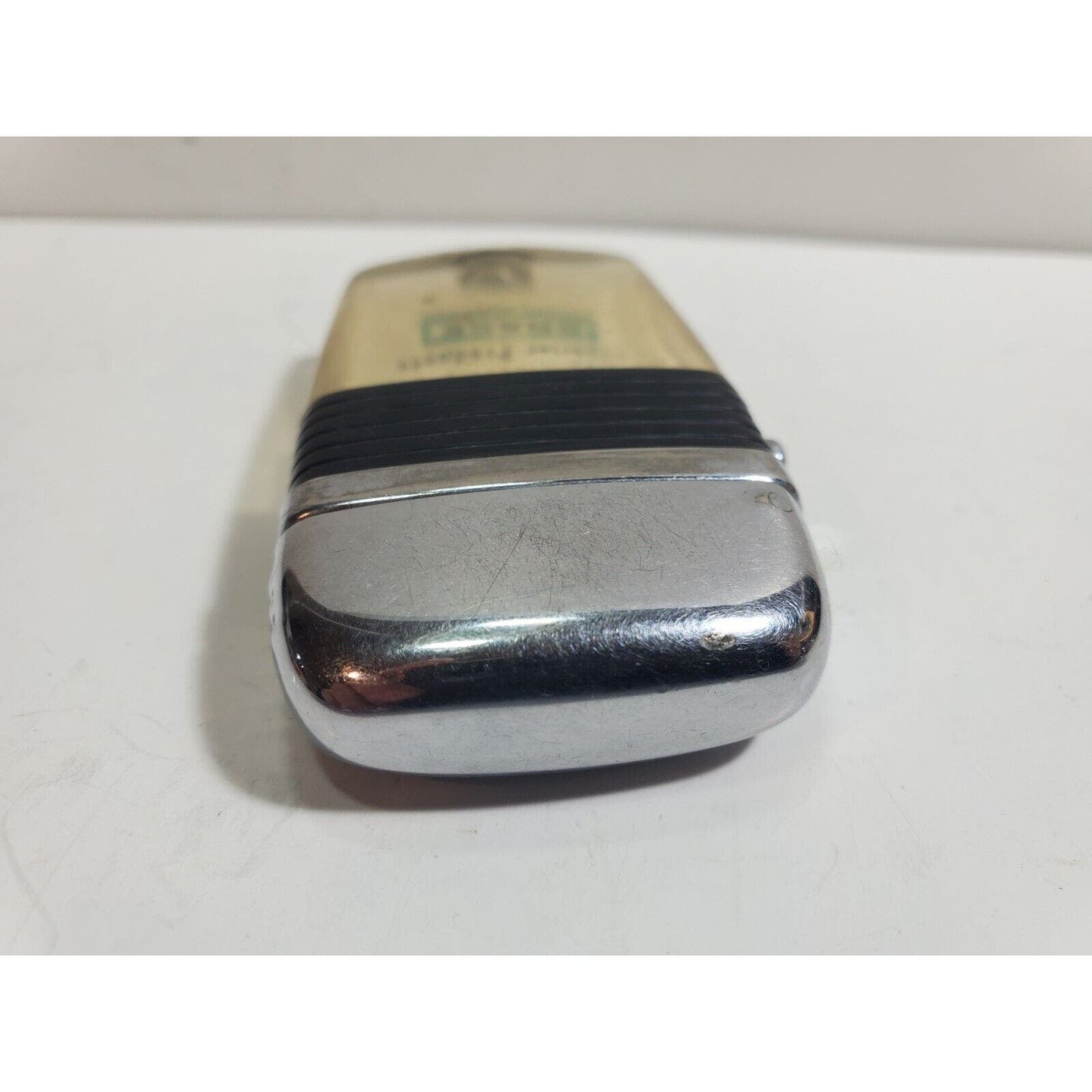 Vintage Working Scripto VU Lighter "Grace" Logo ADVERTISING, Black 6006/29