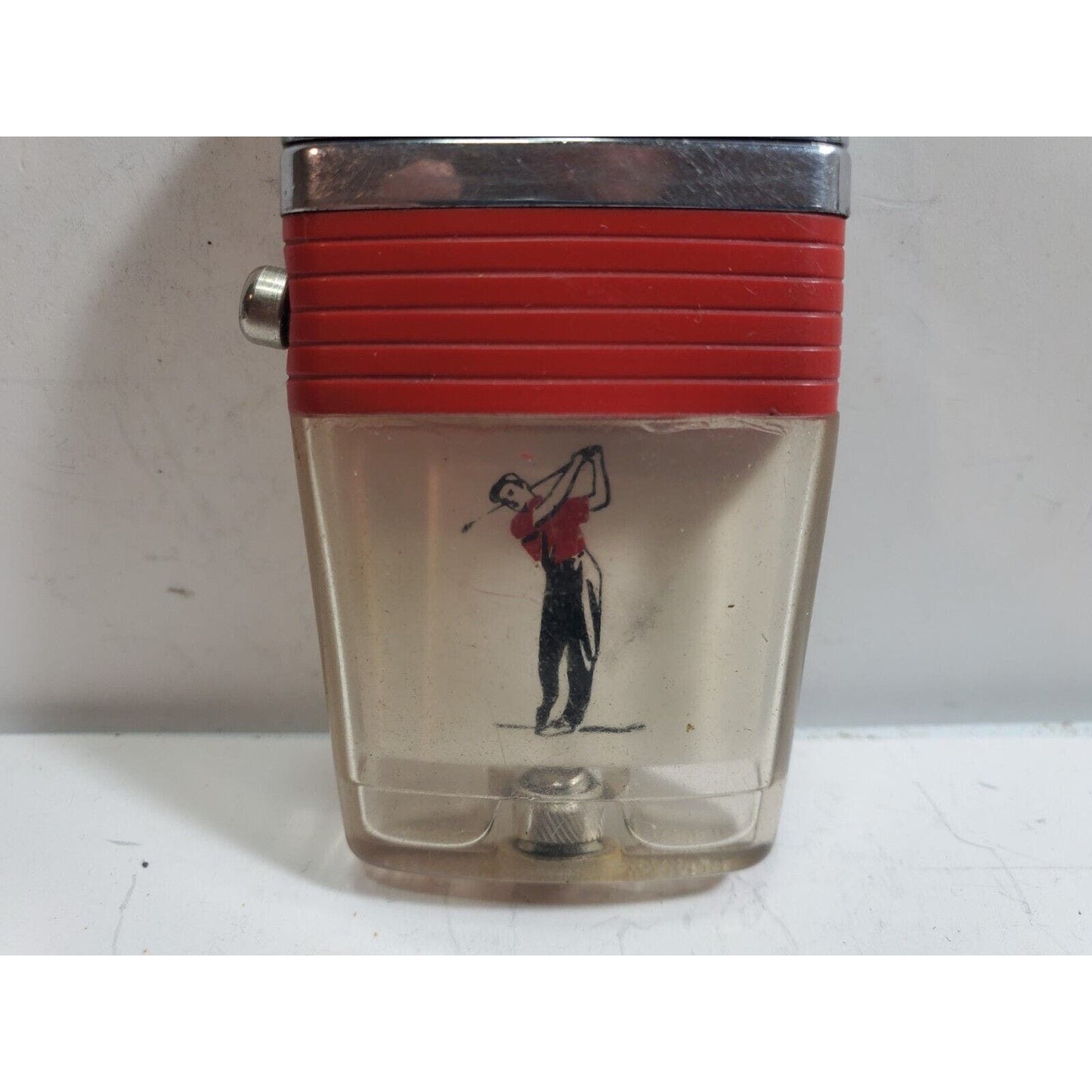 GOLF Vintage Working Scripto VU-Lighter Black Band & Swinging Golfer 6031/29