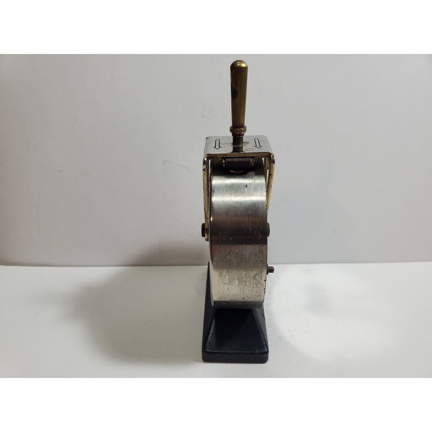 Working Vintage Ship Helm Telegraph Brass Japan Table Lighter Figural Retro