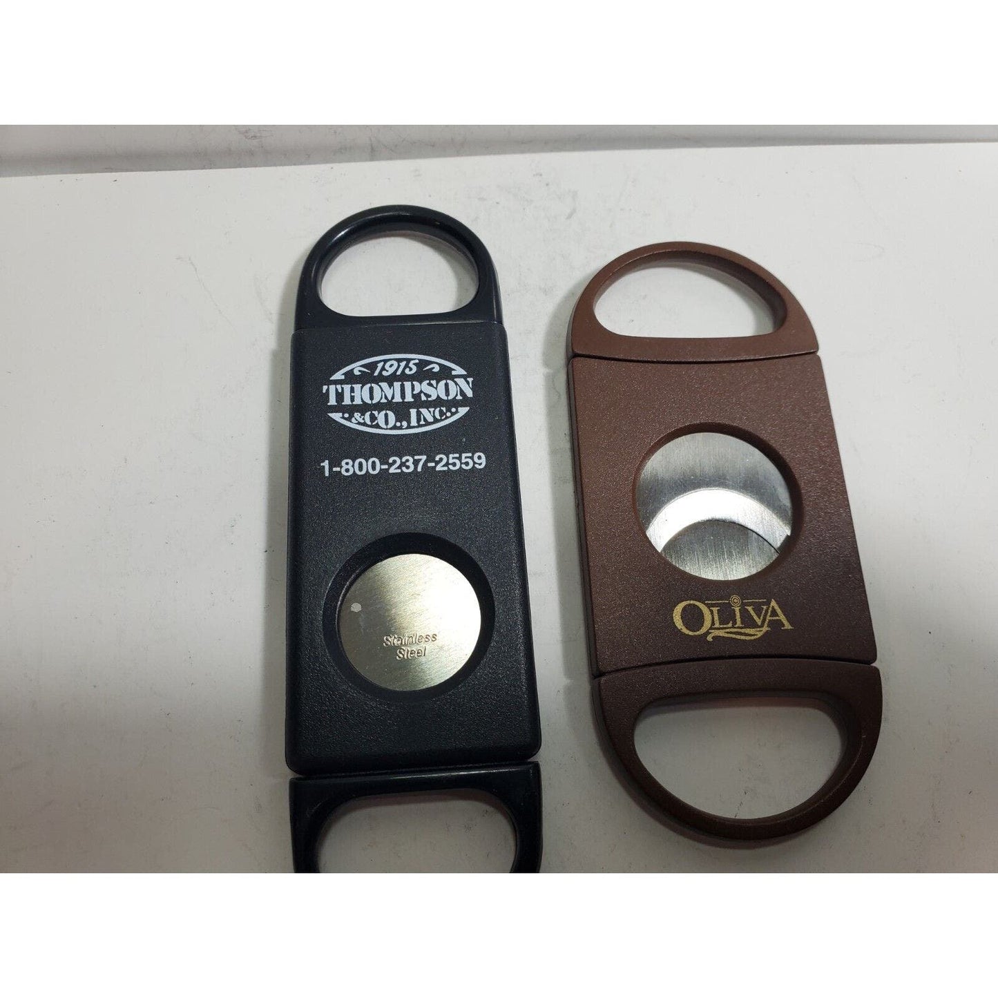 Lot Of 3 Macanudo, Oliva Cigar Cutter Stainless Steel Double Blade 5948/6