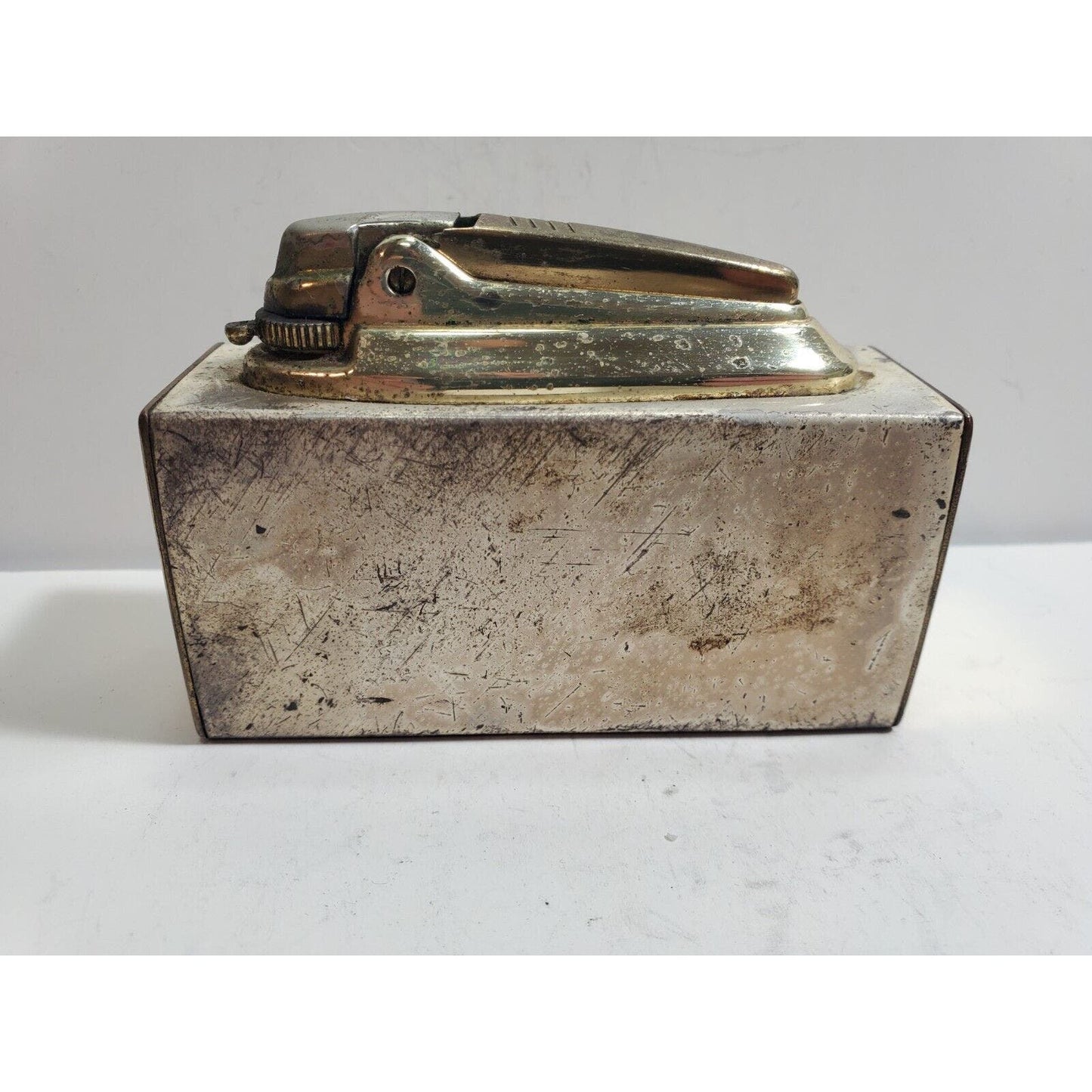 Vintage Working RONSON VARAFLAME Desk Table Butane Lighter 5950/13