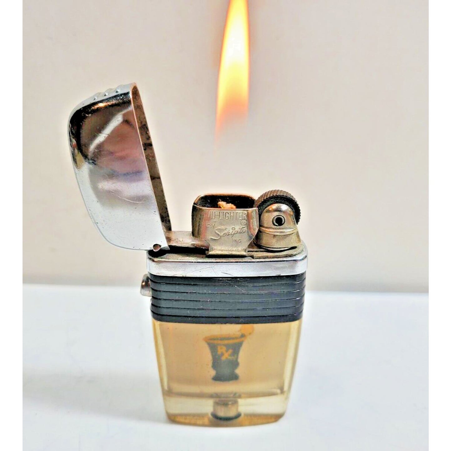 Working Vintage Scripto VU-Lighter RX Logo Insert 5985/22