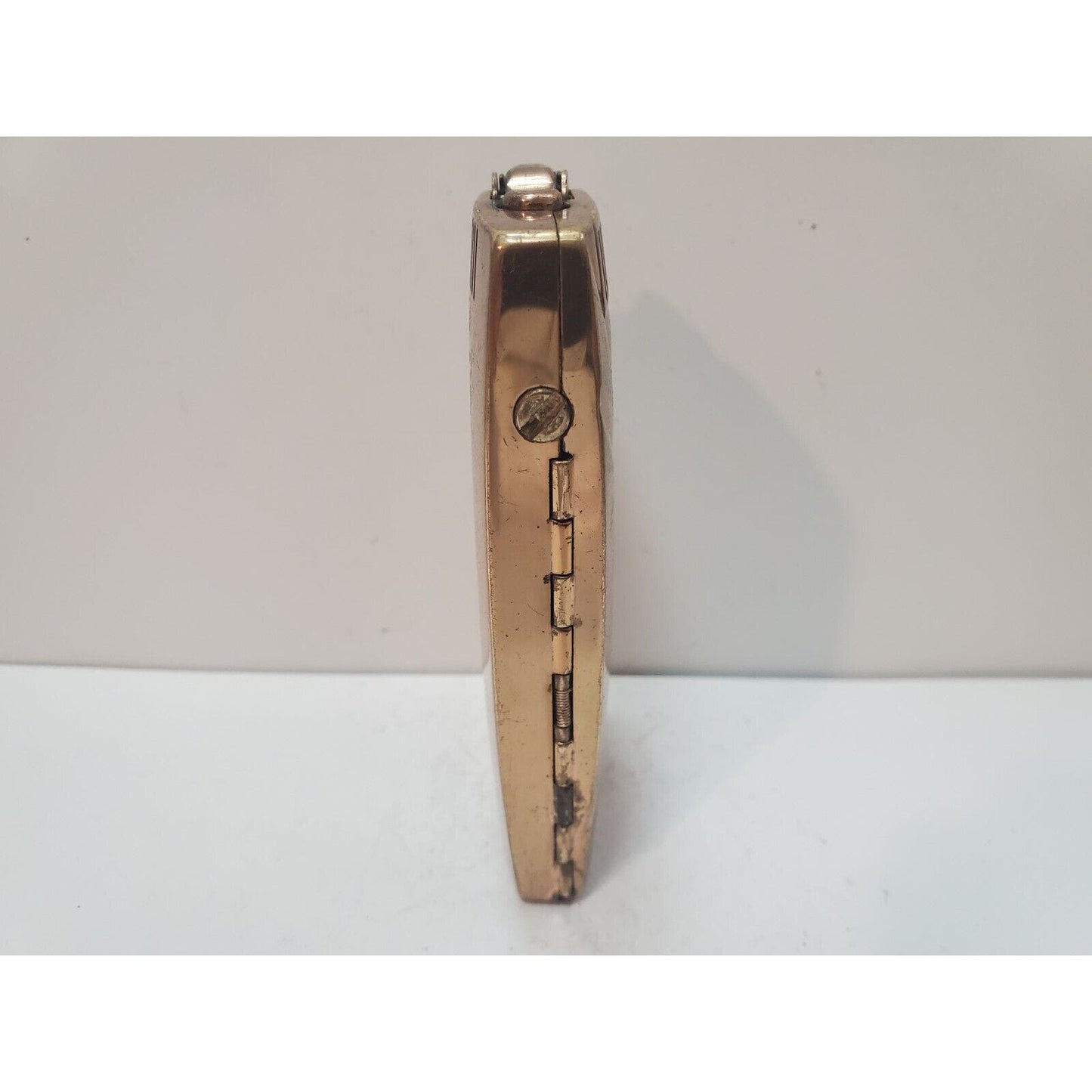 Working Vintage Ronson Pal Cigarette Case Gold Tone LIGHTER 6222/14