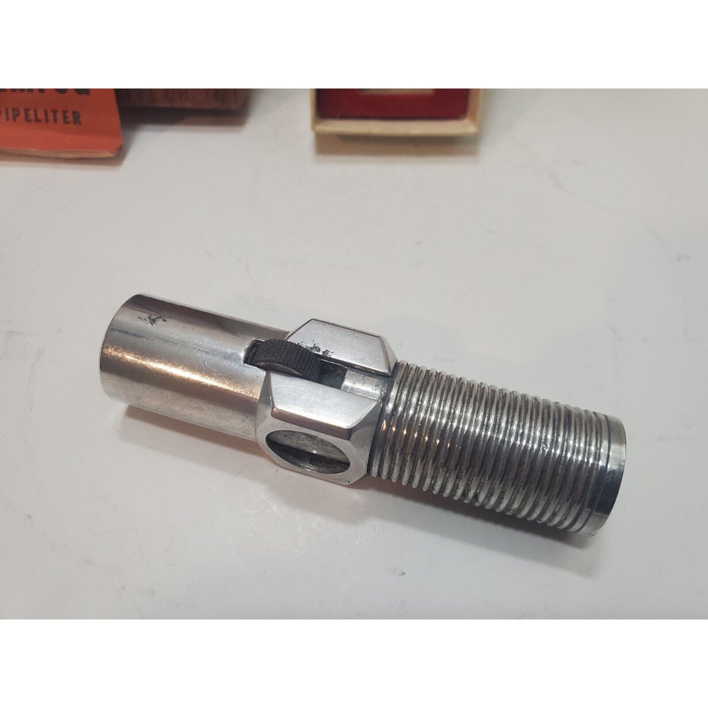 Vintage Working Nimrod Pipeliter Pipe Lighter, Original Box 6255/24