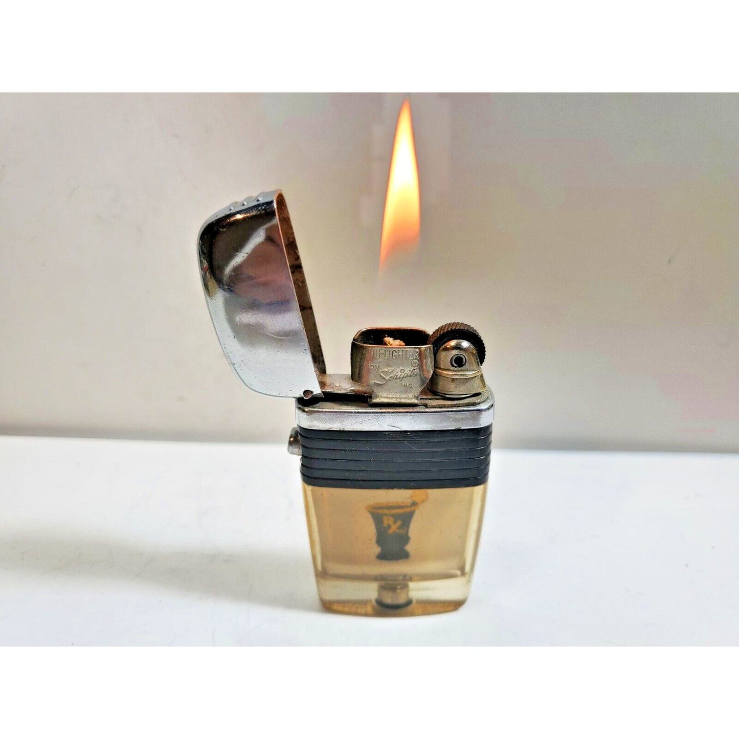 Working Vintage Scripto VU-Lighter RX Logo Insert 5985/22