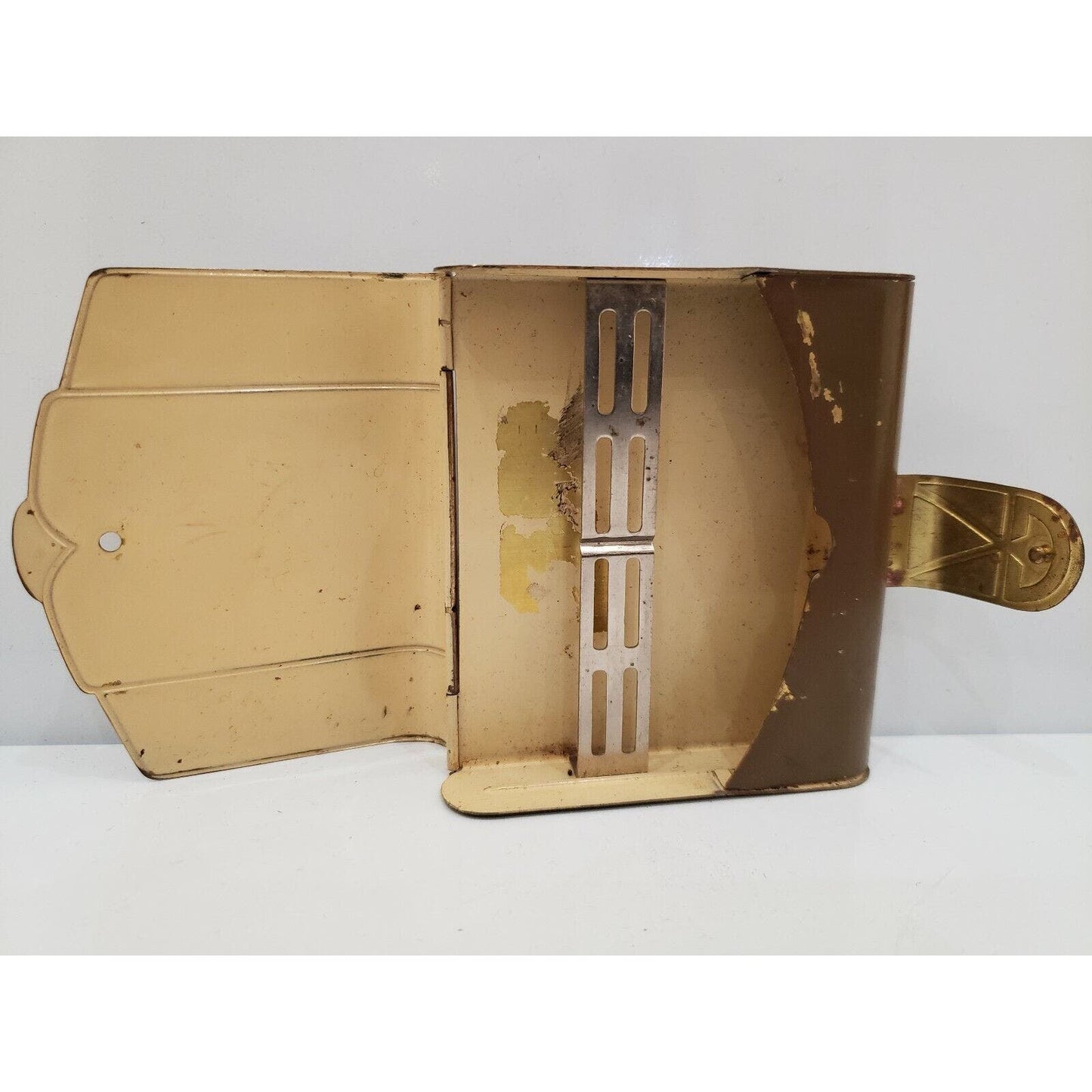 VINTAGE / Antique Art Deco Gold & Brown Enamel Cigarette Case / Rare 499/21