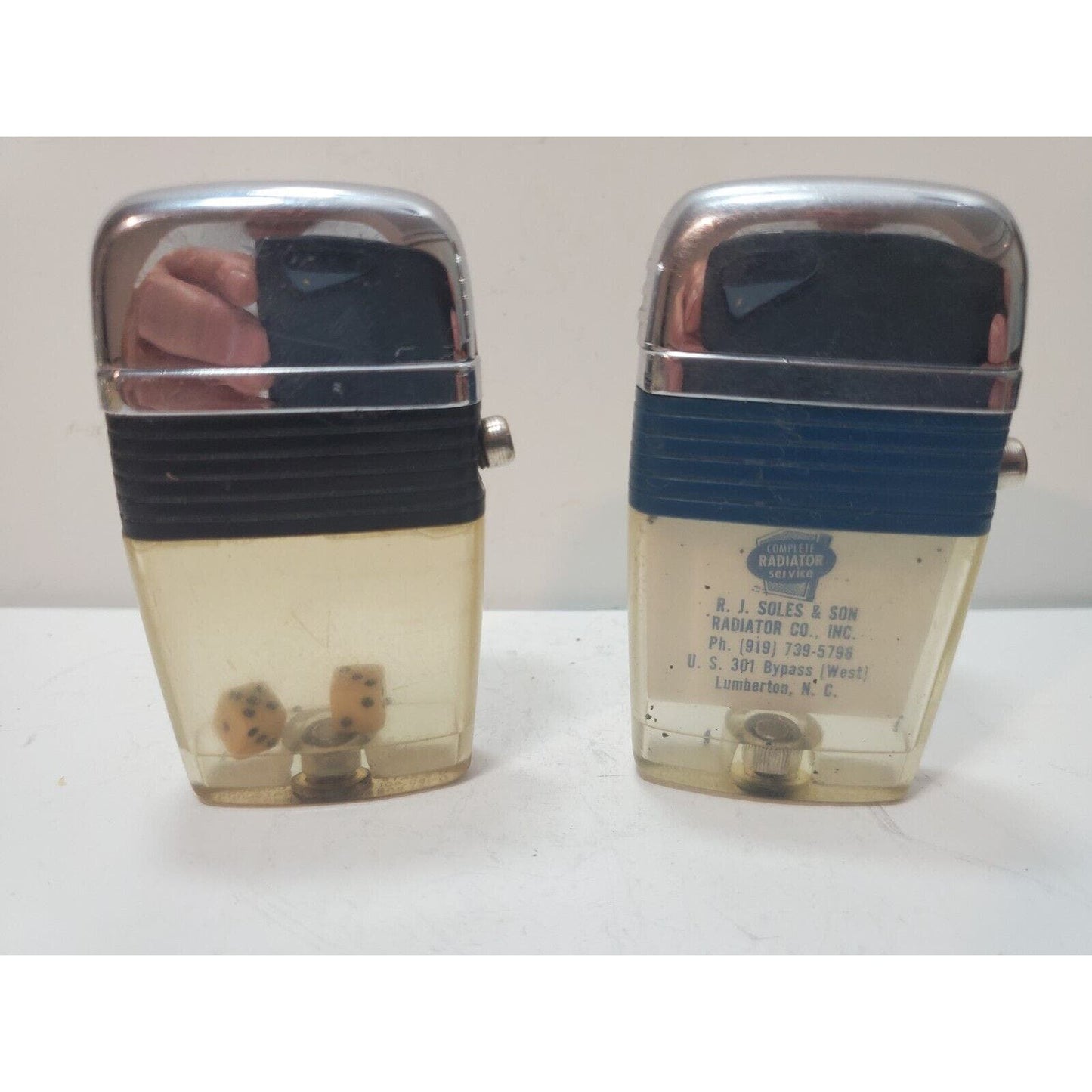 Lot of 2 Scripto VU Vintage Lighters 6114/29