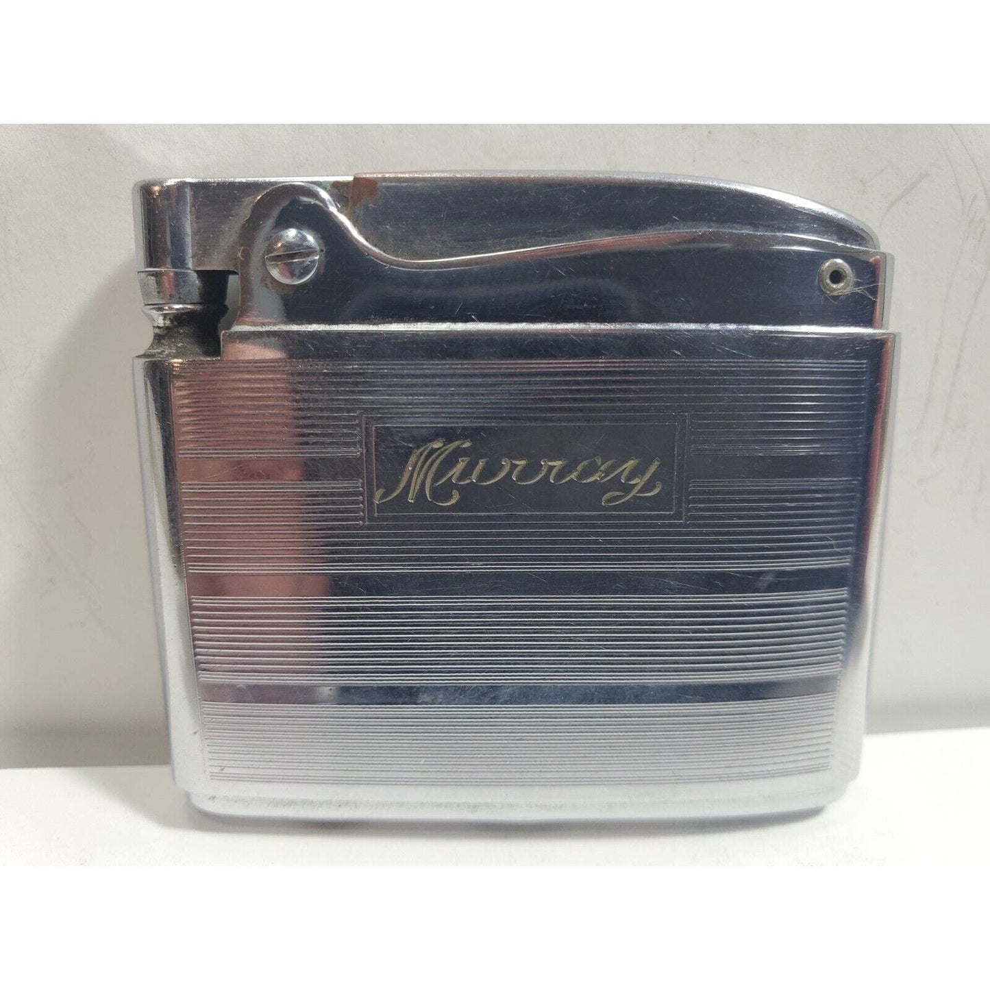 Vintage Working Ronson ADONIS Silver Tone Lighter 5824/26