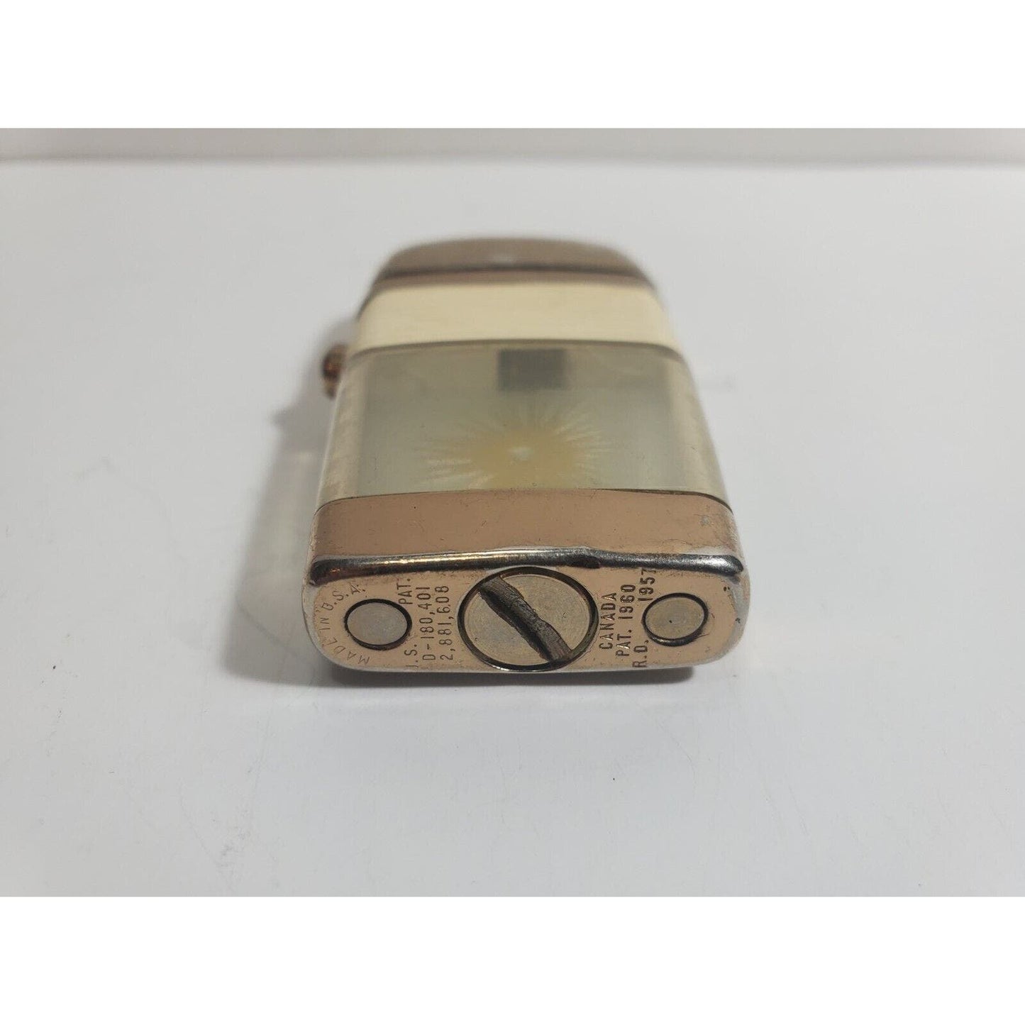 Working Vintage SCRIPTO VU-LIGHTER Bullet Hole 1112/29