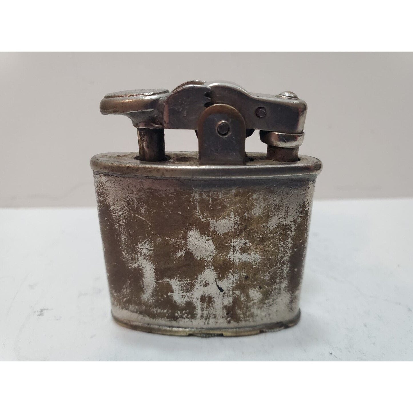 Working Vintage Ronson Art Metal Works Art Deco De-Light Silver Lighter 6250/26