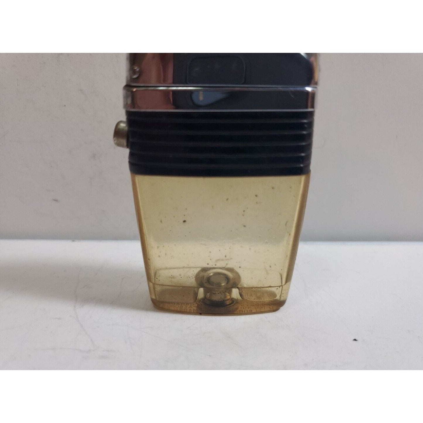 Vintage Working Scripto VU Lighter, Clear No Insert, Black 5986/29