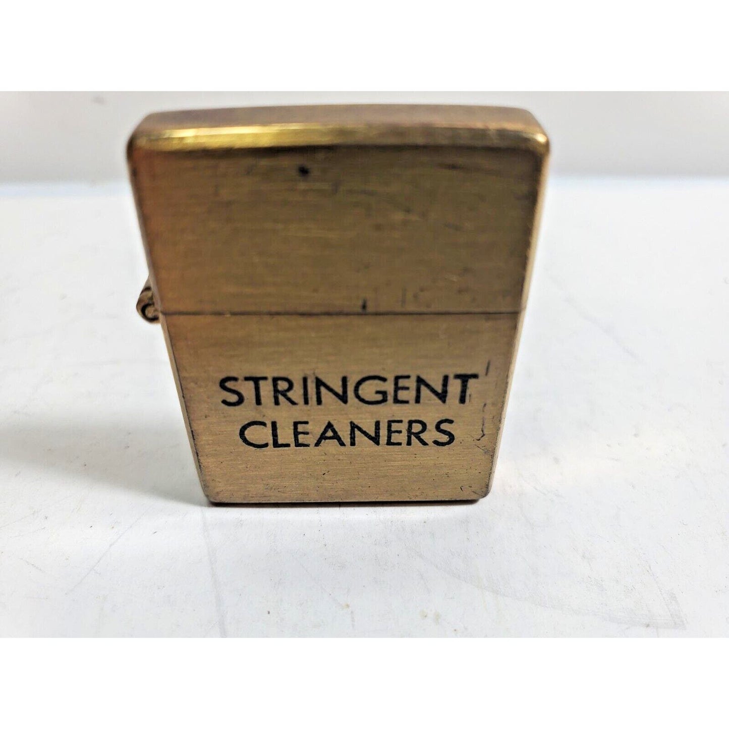 VINTAGE WORKING Mini ADVERTISING Supreme LIGHTER "STRINGENT CLEANERS" 6047/30