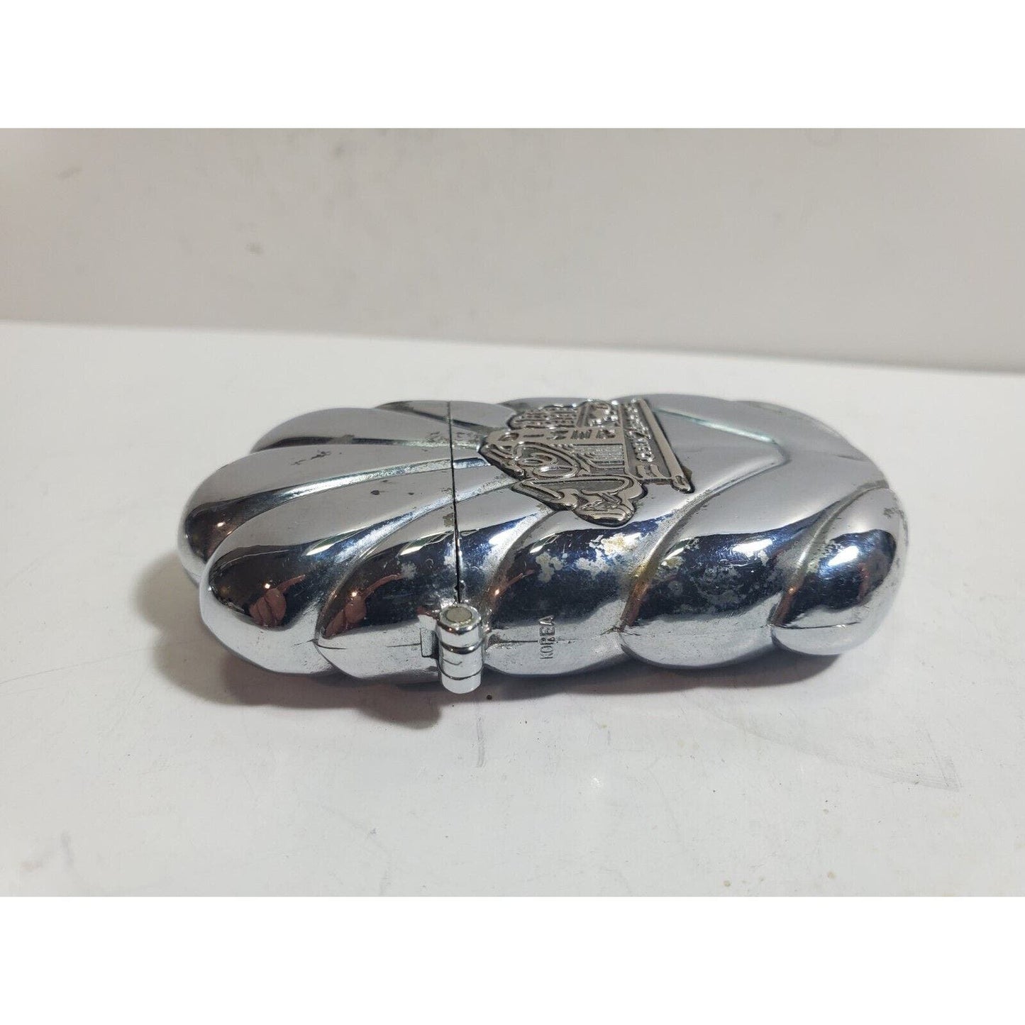 Working Vintage Chrome Lighter " Joe's Diner Open 24 Hours " 1994 6018/30