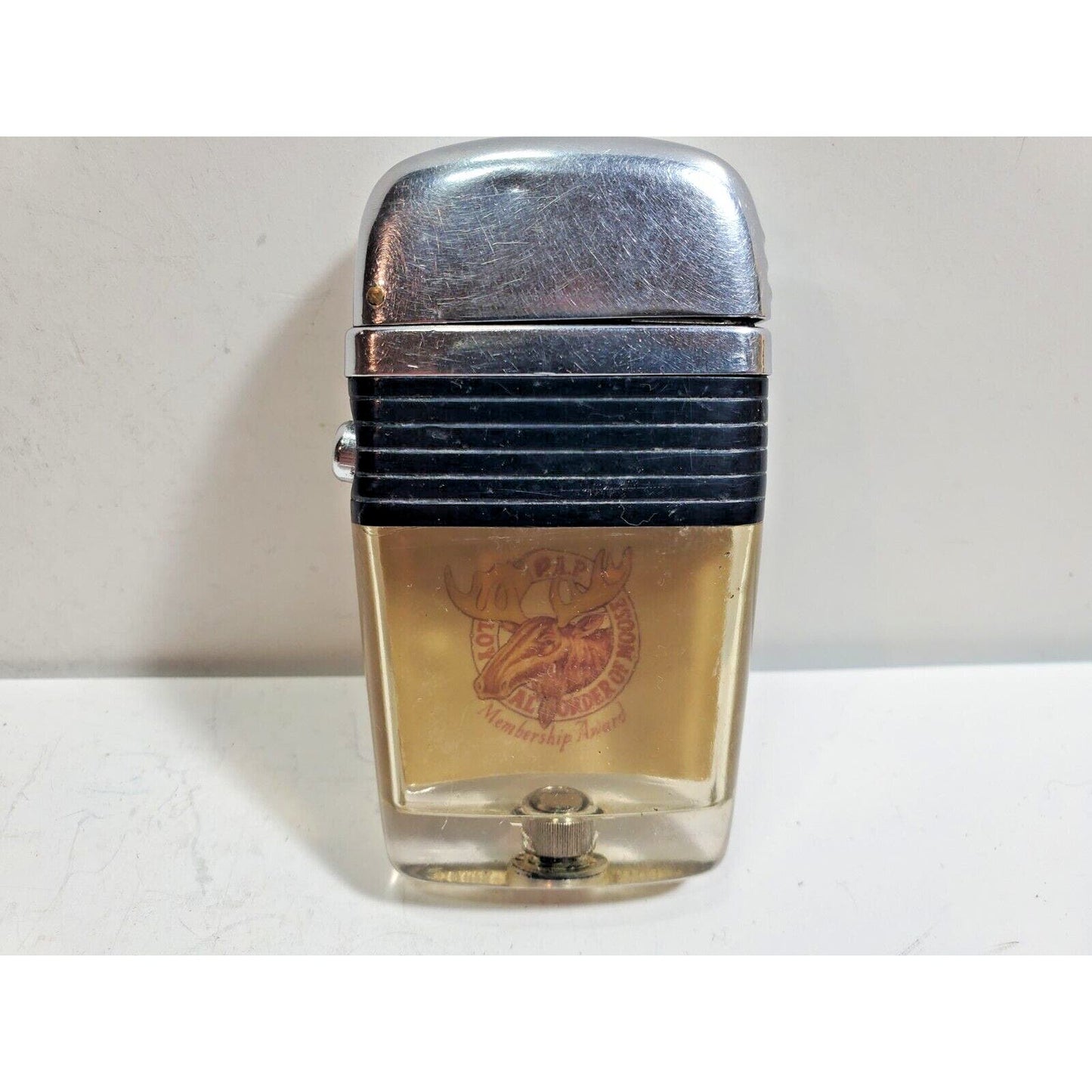 Working Vintage Scripto Vu Lighter Loyal Order Of Moose Award P.A.P. 6008/29