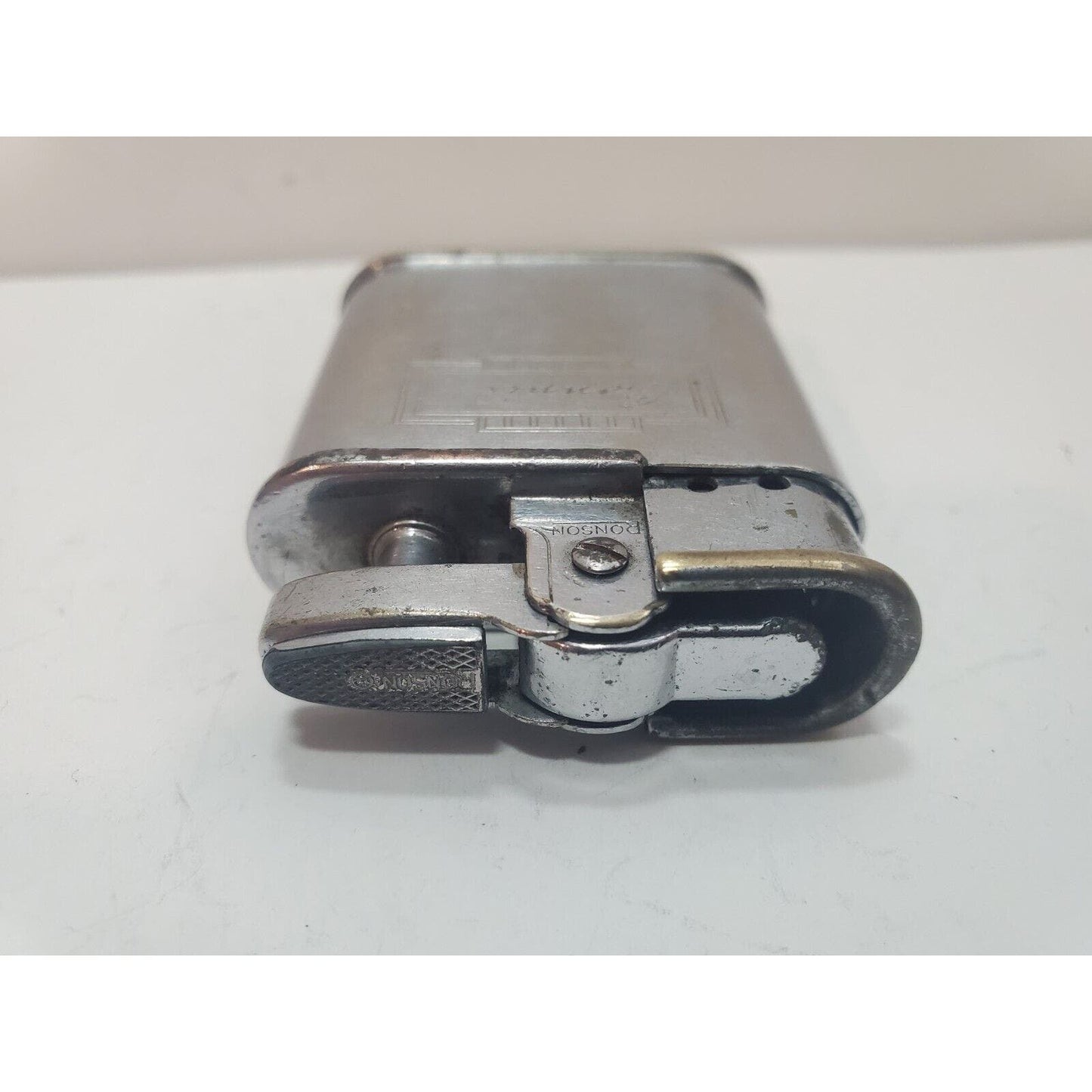 Vintage Working RONSON WHIRLWIND Silver Tone Lighter 6177/26