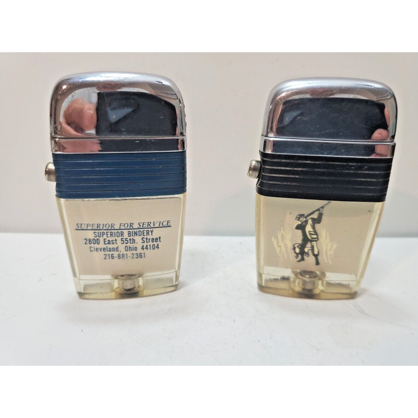 Lot of 2 Scripto VU Vintage Lighters 6109/29