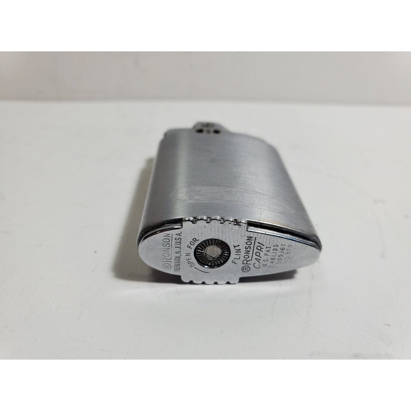 Vintage Working Ronson Capri Lighter Silver 5892/26