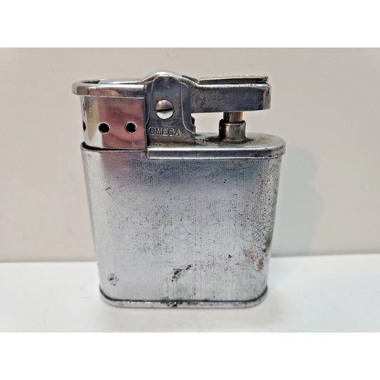 Vintage Working OMEGA Silver Tone Cigarette Lighter 6148/32
