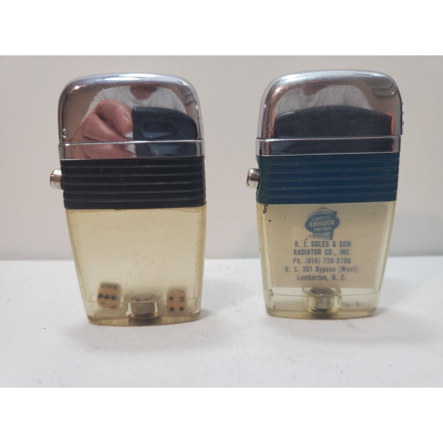 Lot of 2 Scripto VU Vintage Lighters 6114/29