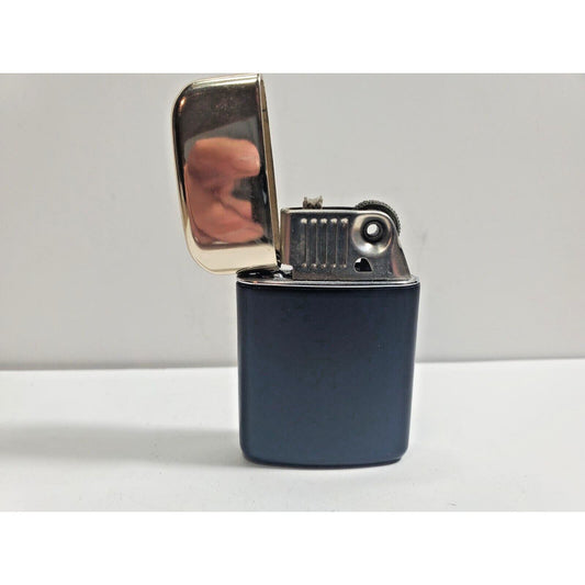 NOS Vintage Working Ronson Typhoon Black & Gold Lighter 5823/26