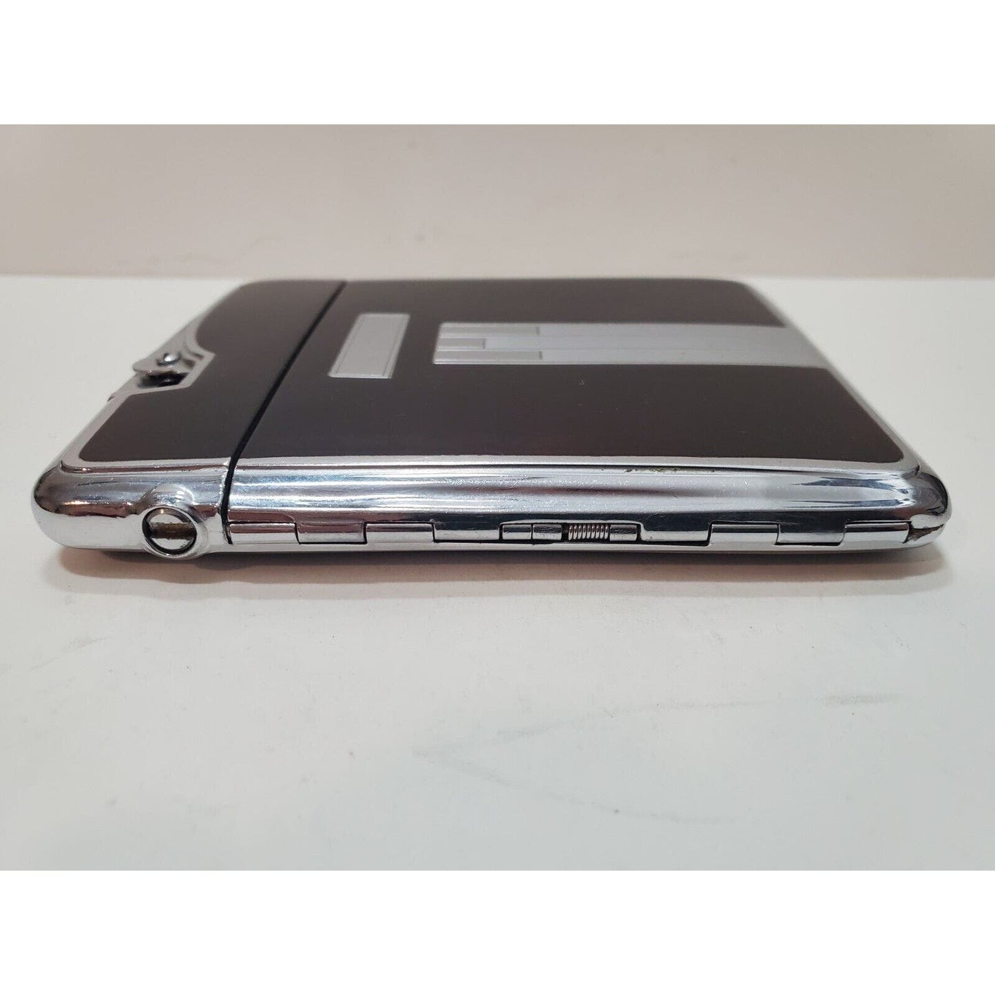 Working Ronson Art Deco Ten A Case Enamel Siler Tone Cigarette Case Lighter